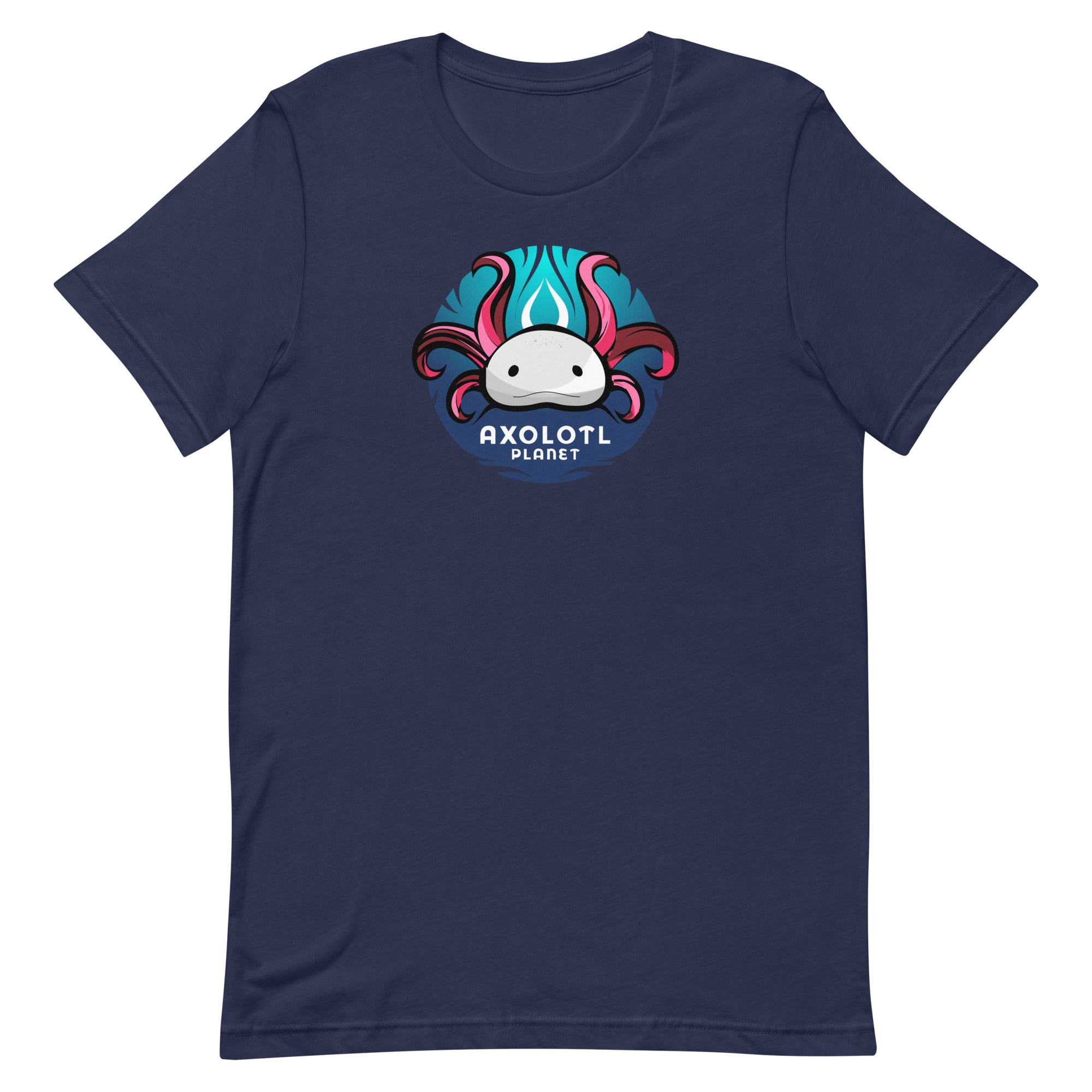 Axolotl Planet Logo axolotl T-Shirt mockup