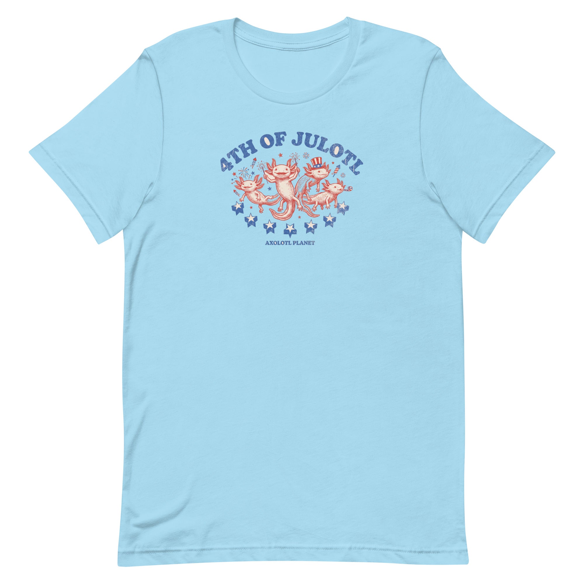 4th of Julotl Parade axolotl T-Shirt mockup