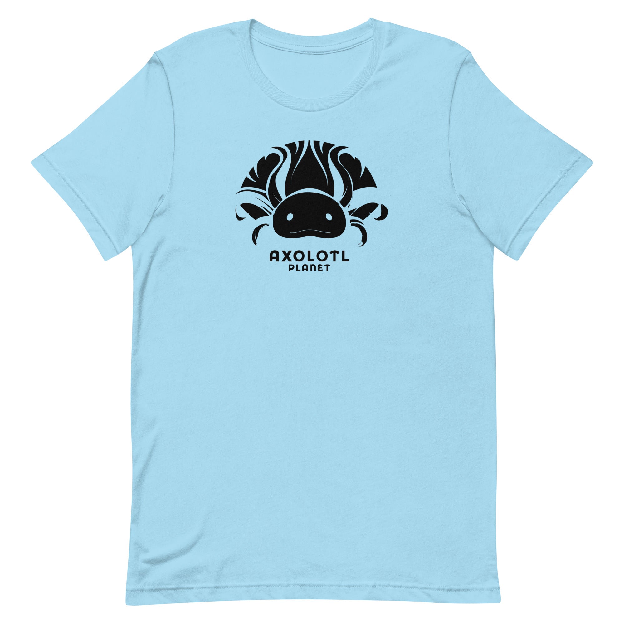 Axolotl Planet Logo (Black) axolotl T-Shirt mockup