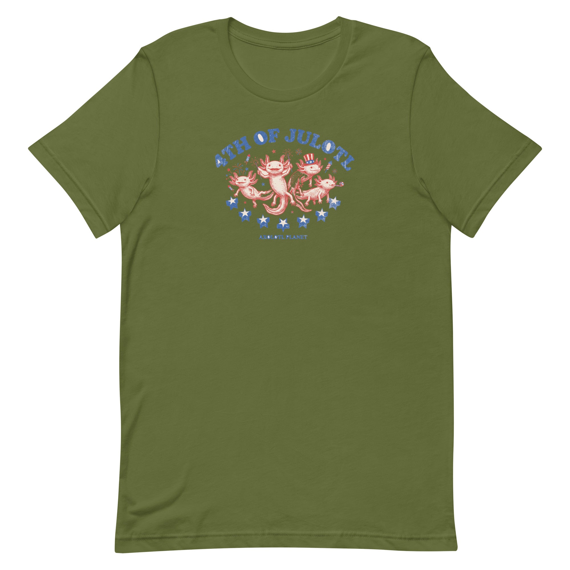 4th of Julotl Parade axolotl T-Shirt mockup