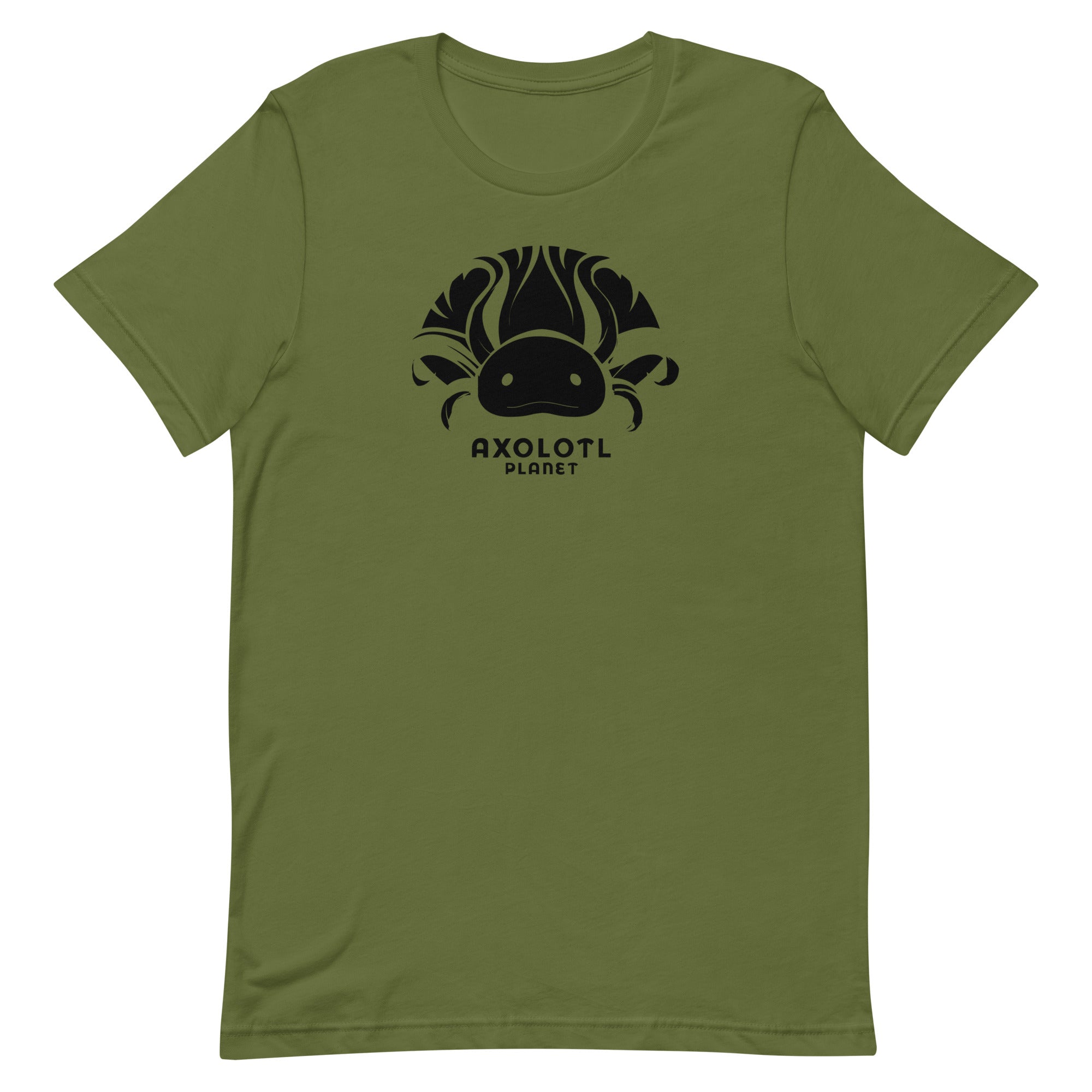 Axolotl Planet Logo (Black) axolotl T-Shirt mockup