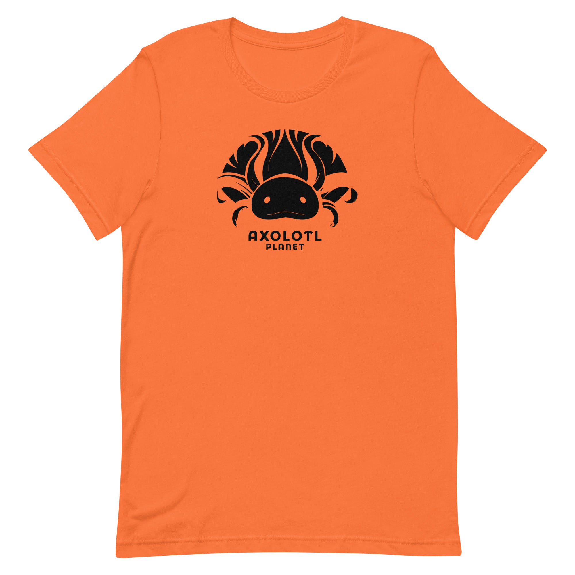 Axolotl Planet Logo (Black) axolotl T-Shirt mockup