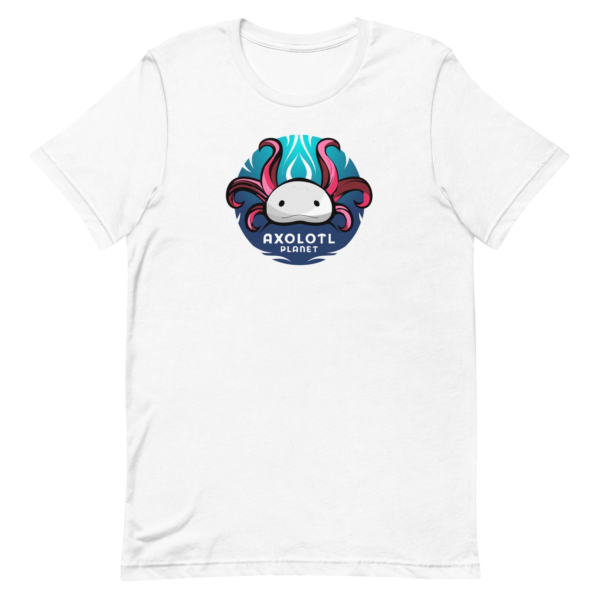 Axolotl Planet Logo axolotl T-Shirt mockup