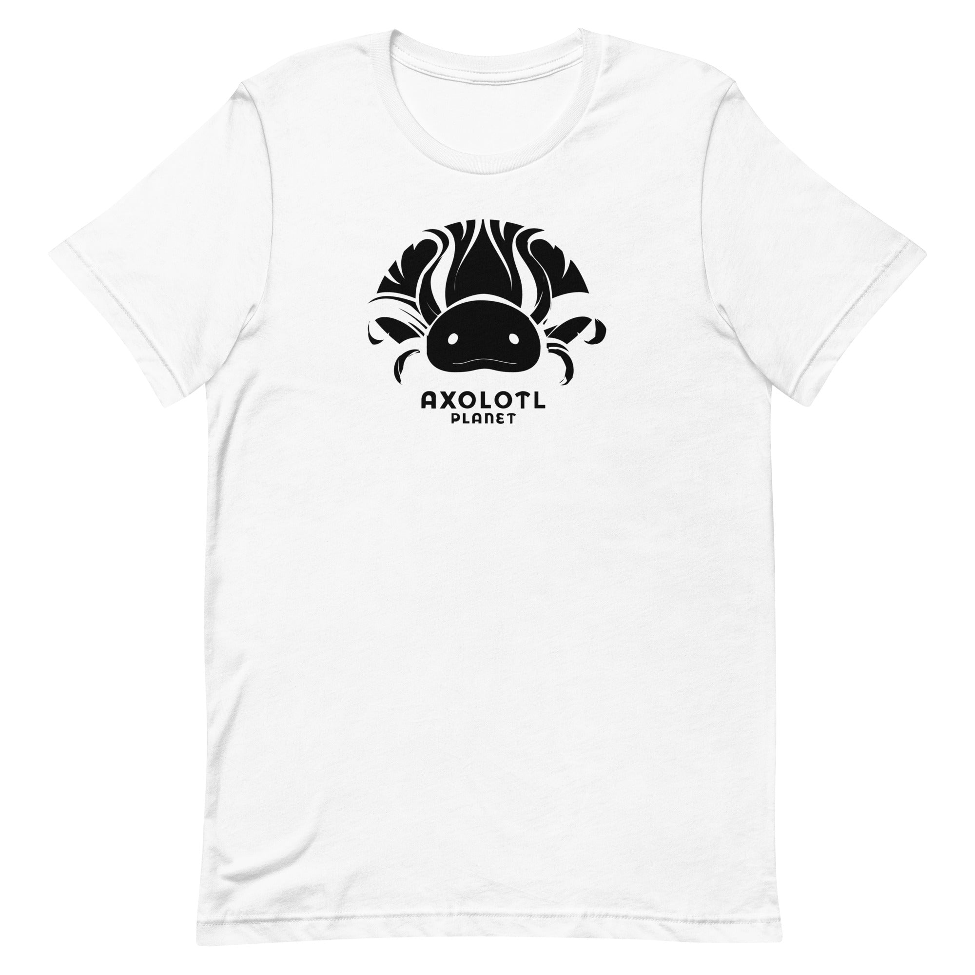 Axolotl Planet Logo (Black) axolotl T-Shirt mockup