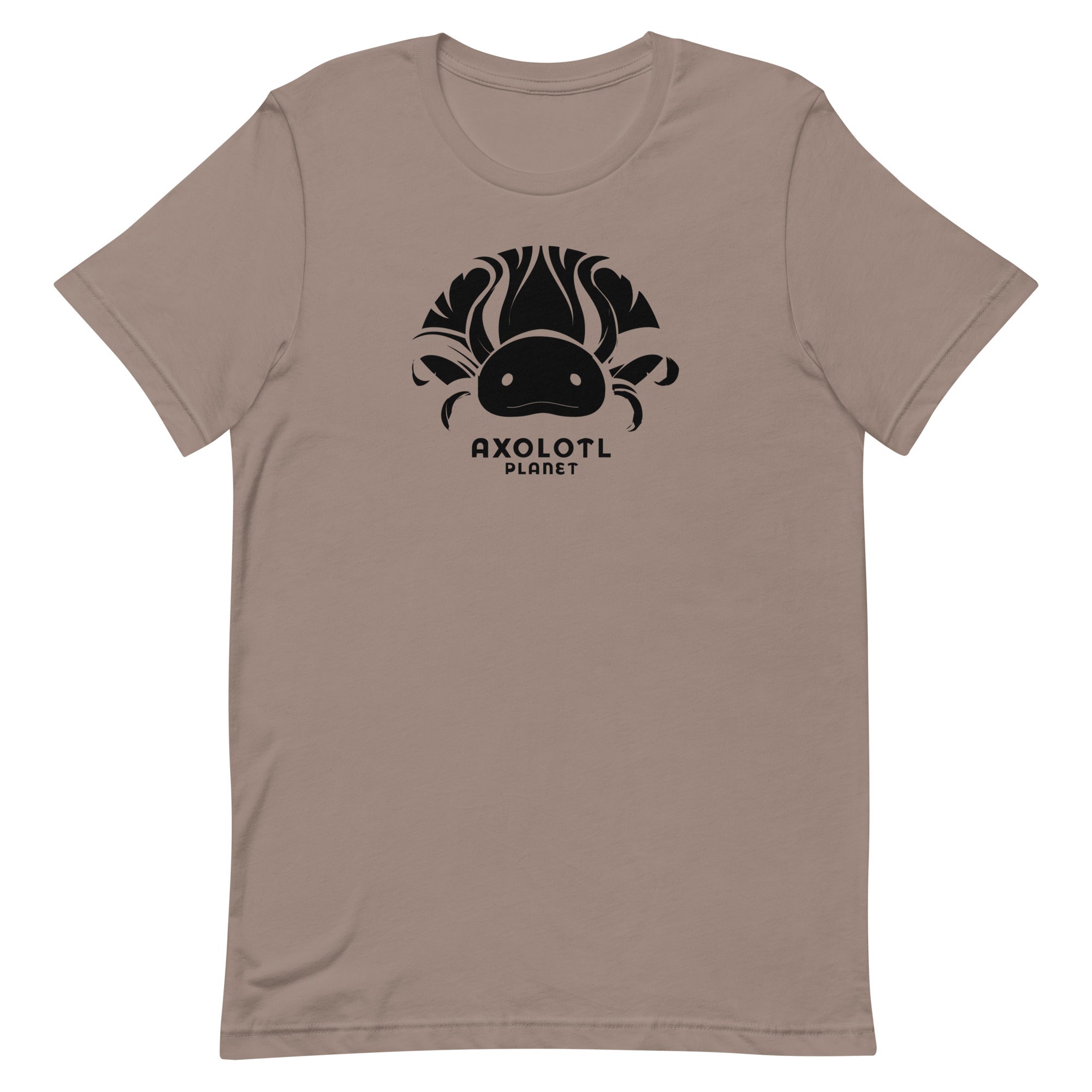 Axolotl Planet Logo (Black) axolotl T-Shirt mockup