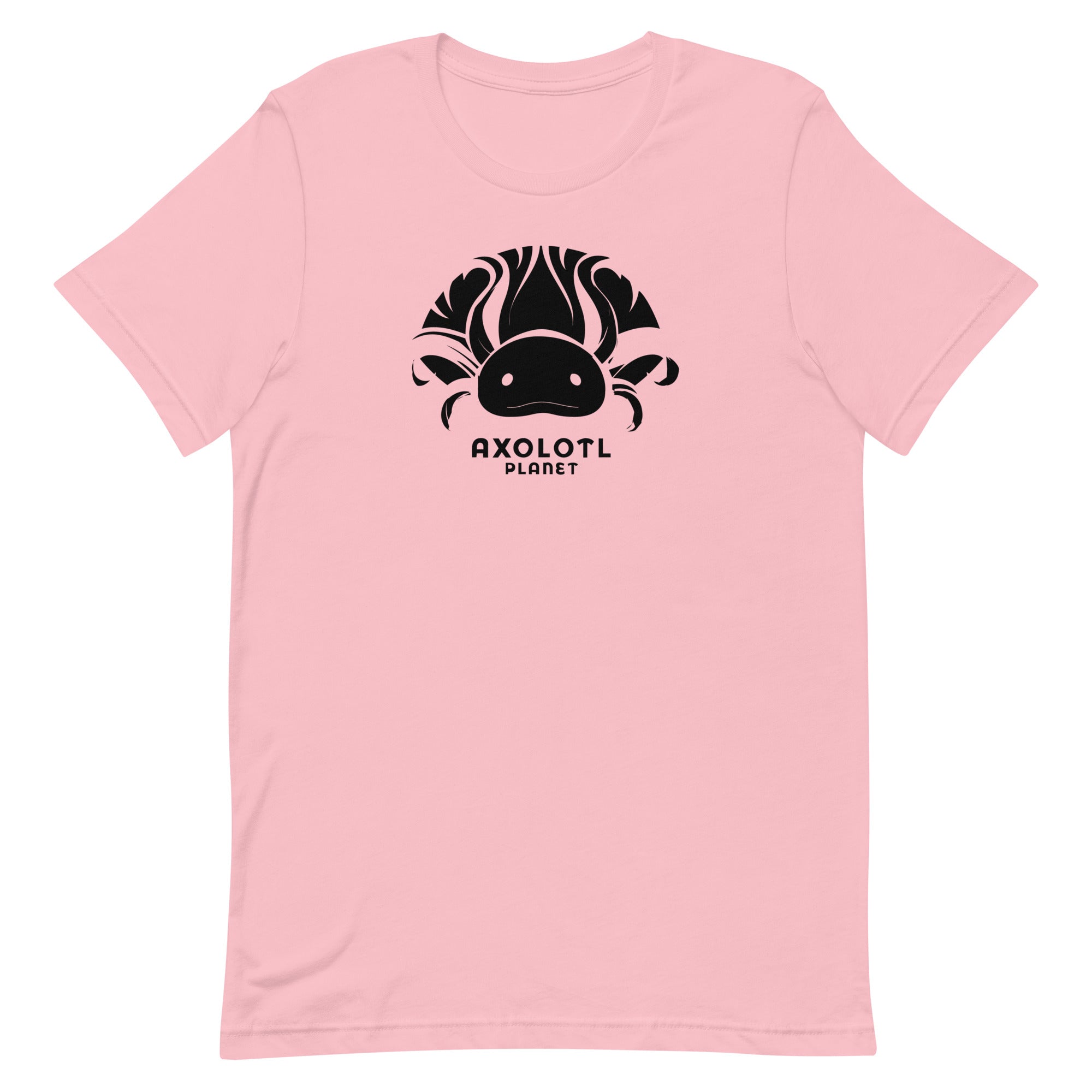 Axolotl Planet Logo (Black) axolotl T-Shirt mockup