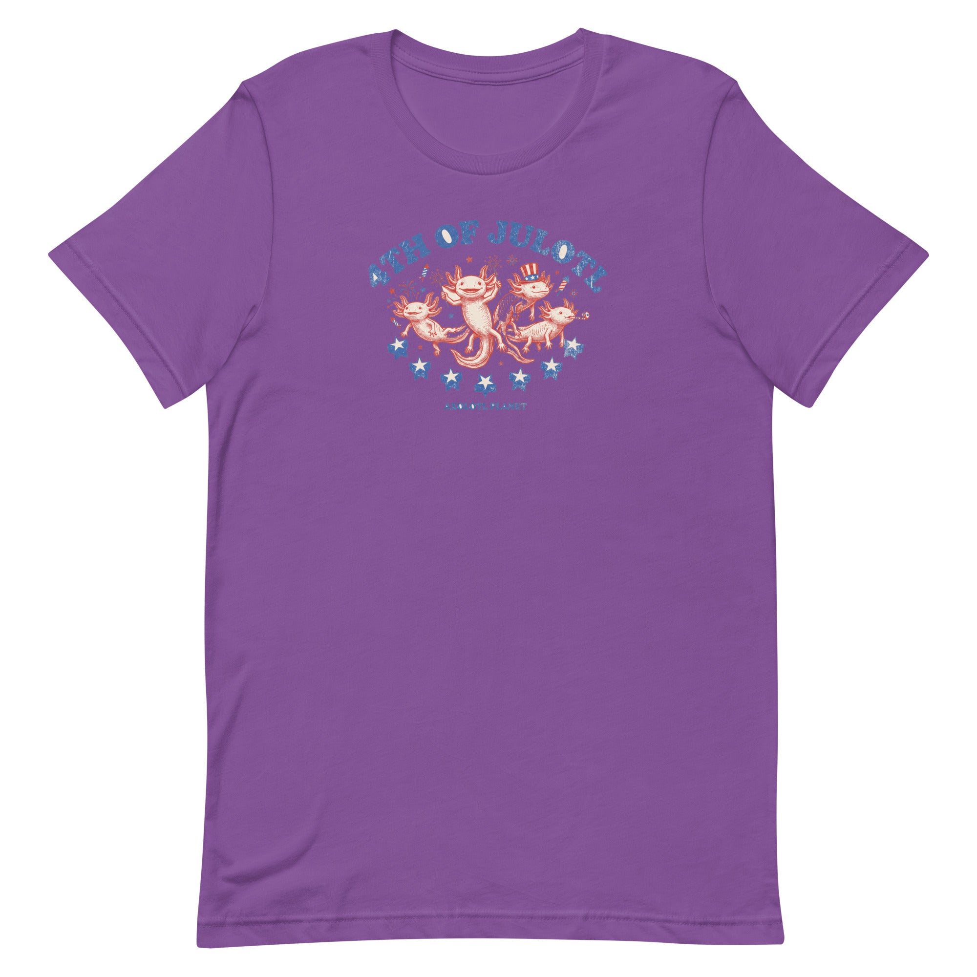 4th of Julotl Parade axolotl T-Shirt mockup