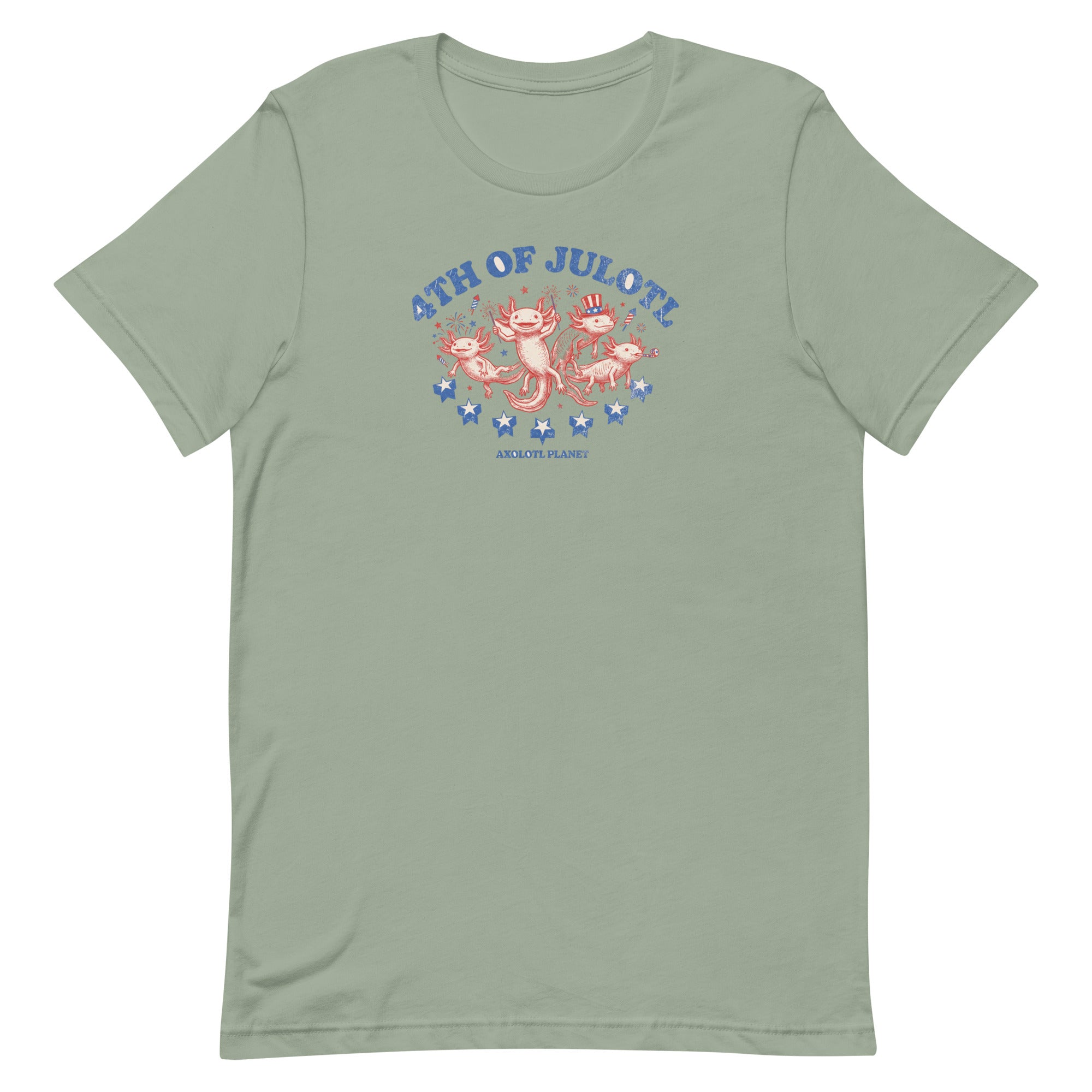 4th of Julotl Parade axolotl T-Shirt mockup