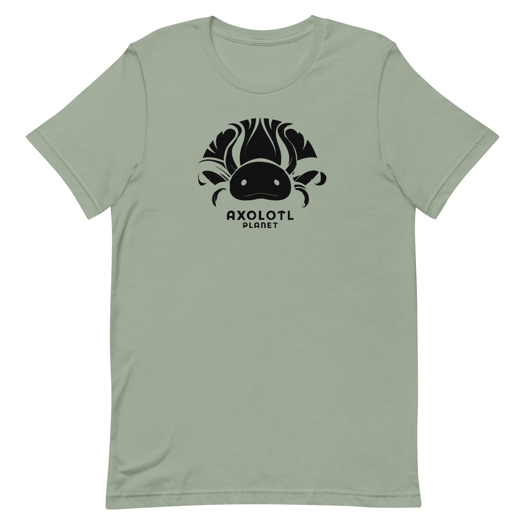 Axolotl Planet Logo (Black) axolotl T-Shirt mockup