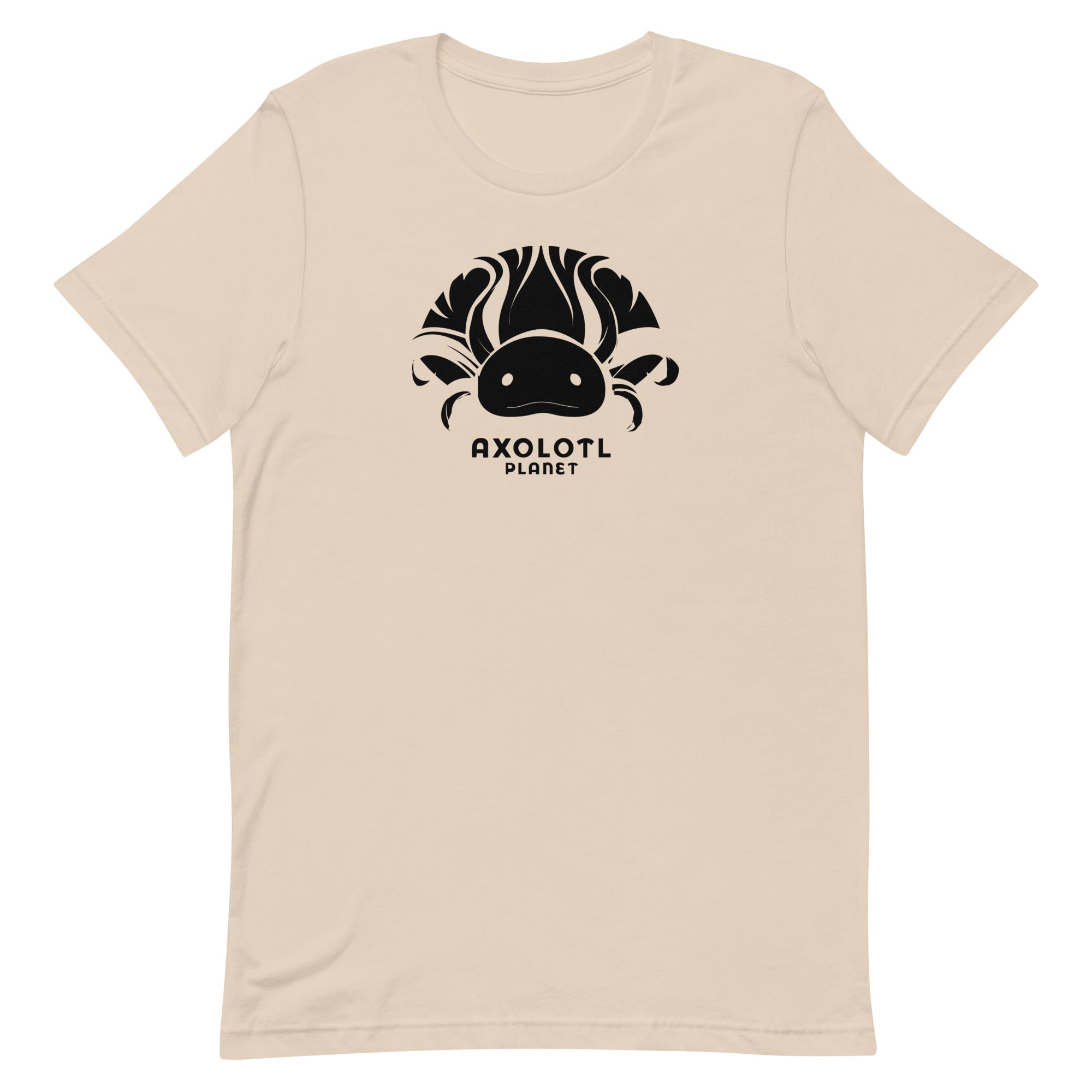 Axolotl Planet Logo (Black) axolotl T-Shirt mockup