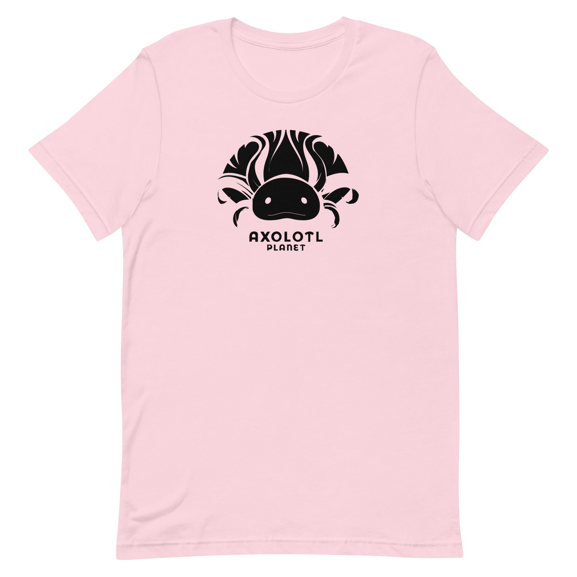 Axolotl Planet Logo (Black) axolotl T-Shirt mockup