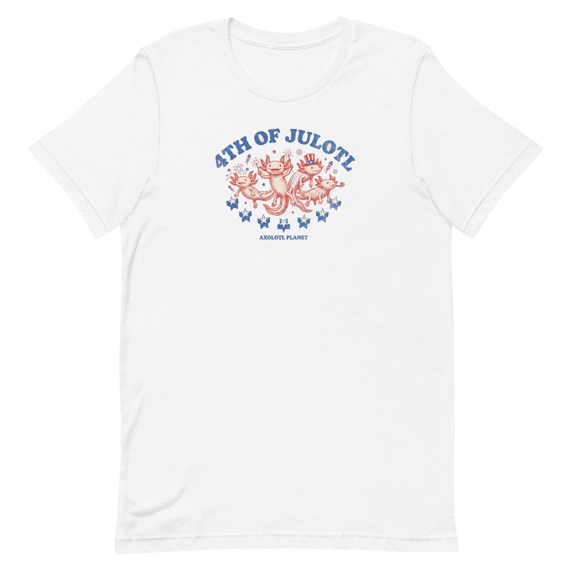 4th of Julotl Parade axolotl T-Shirt mockup