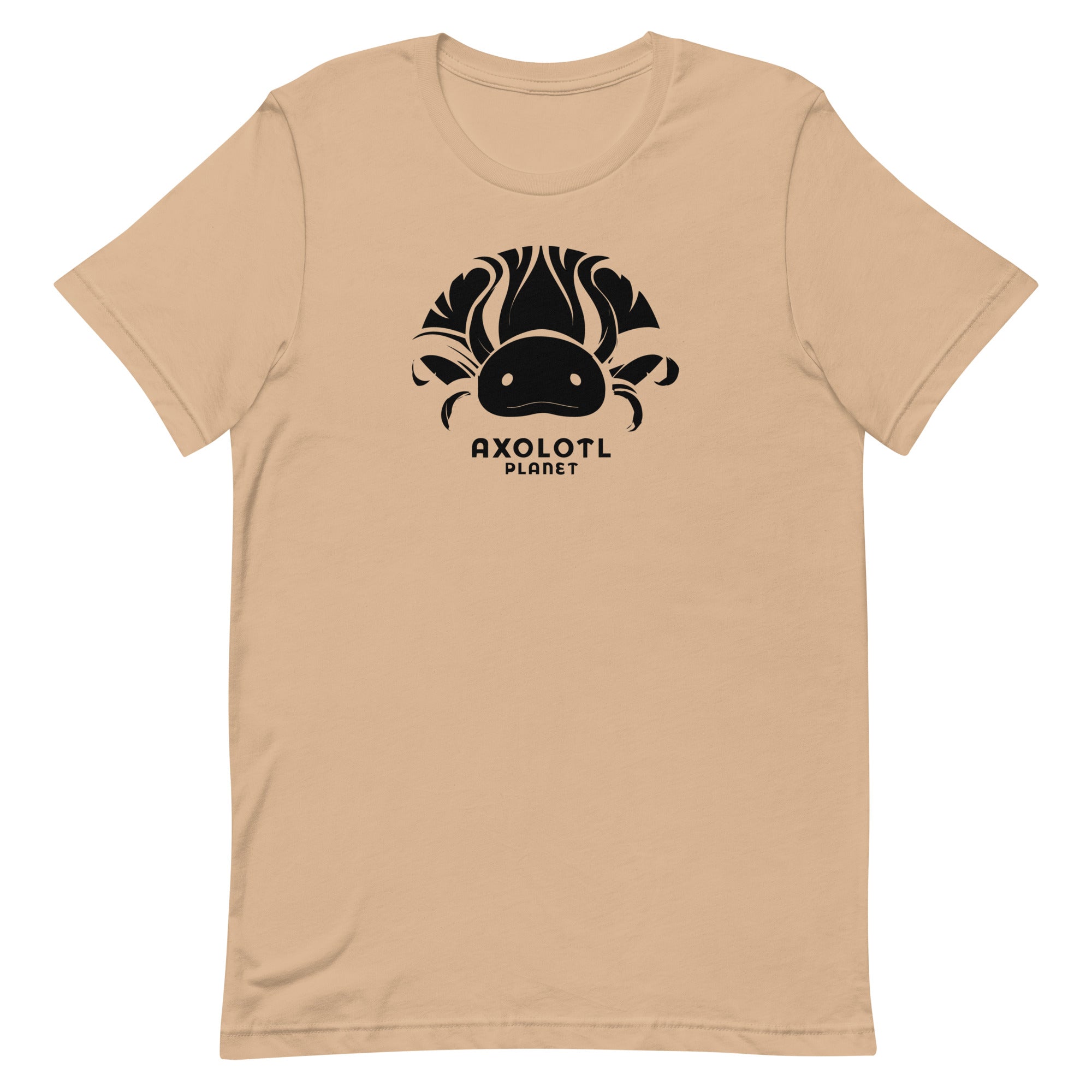 Axolotl Planet Logo (Black) axolotl T-Shirt mockup
