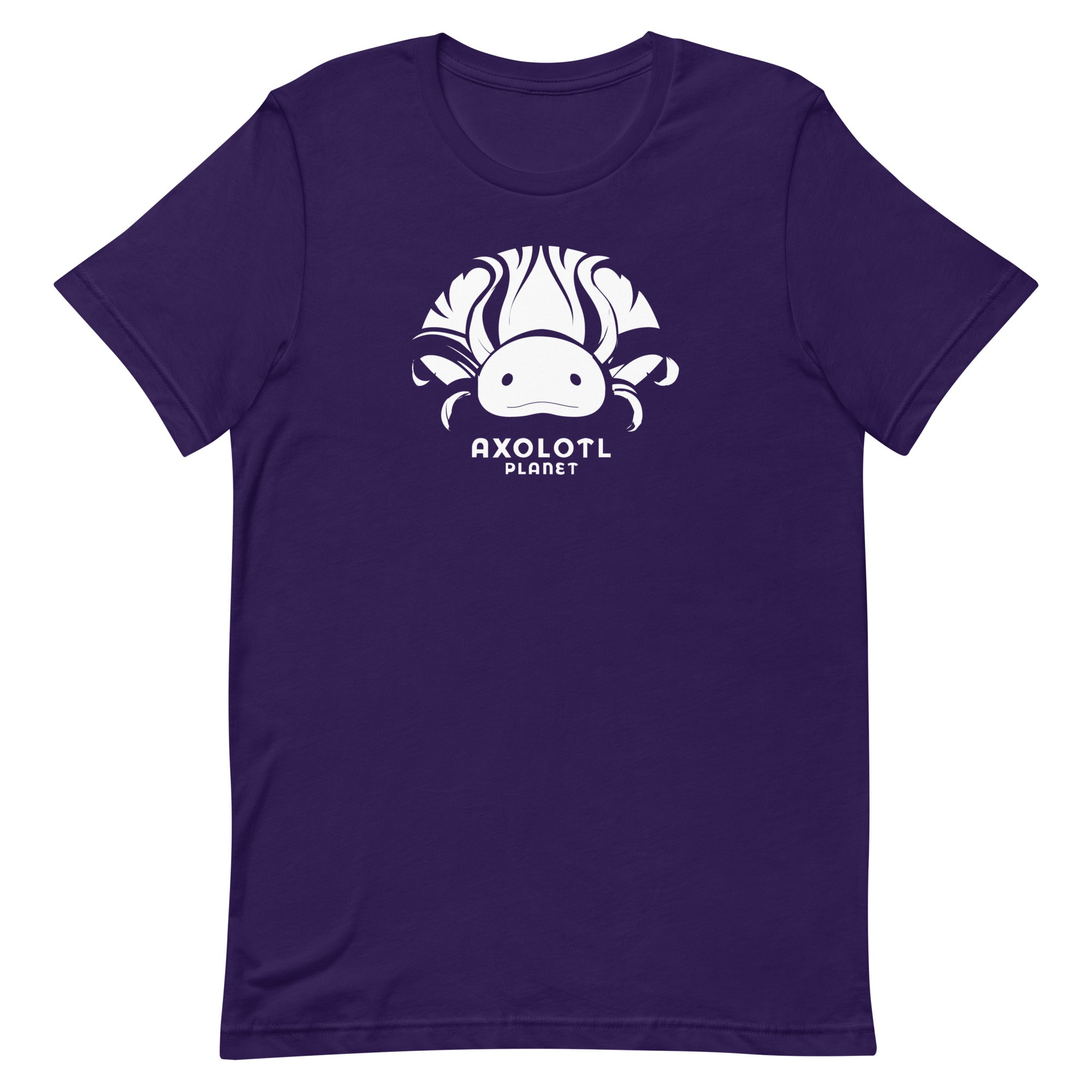 Axolotl Planet Logo (White) axolotl T-Shirt mockup