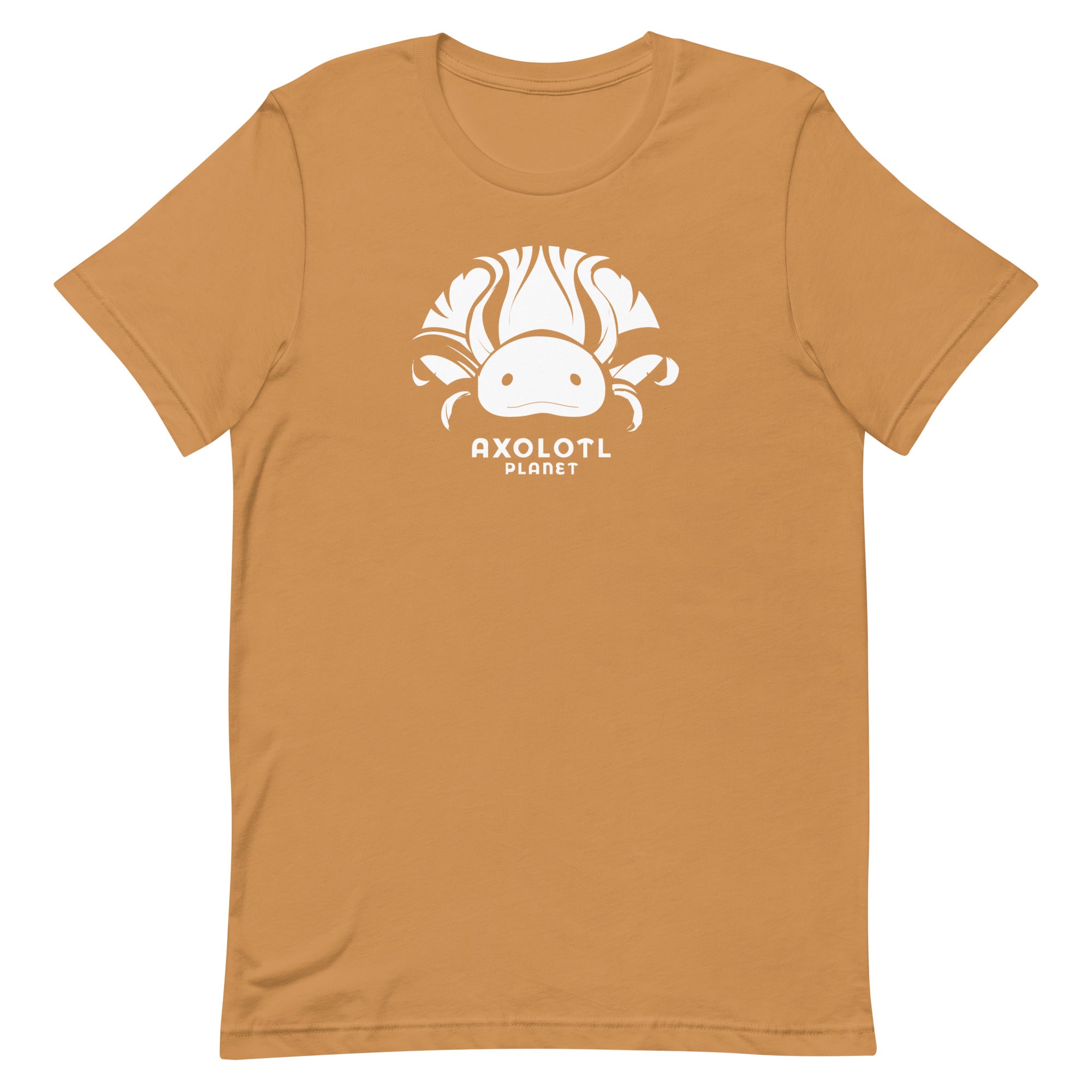 Axolotl Planet Logo (White) axolotl T-Shirt mockup