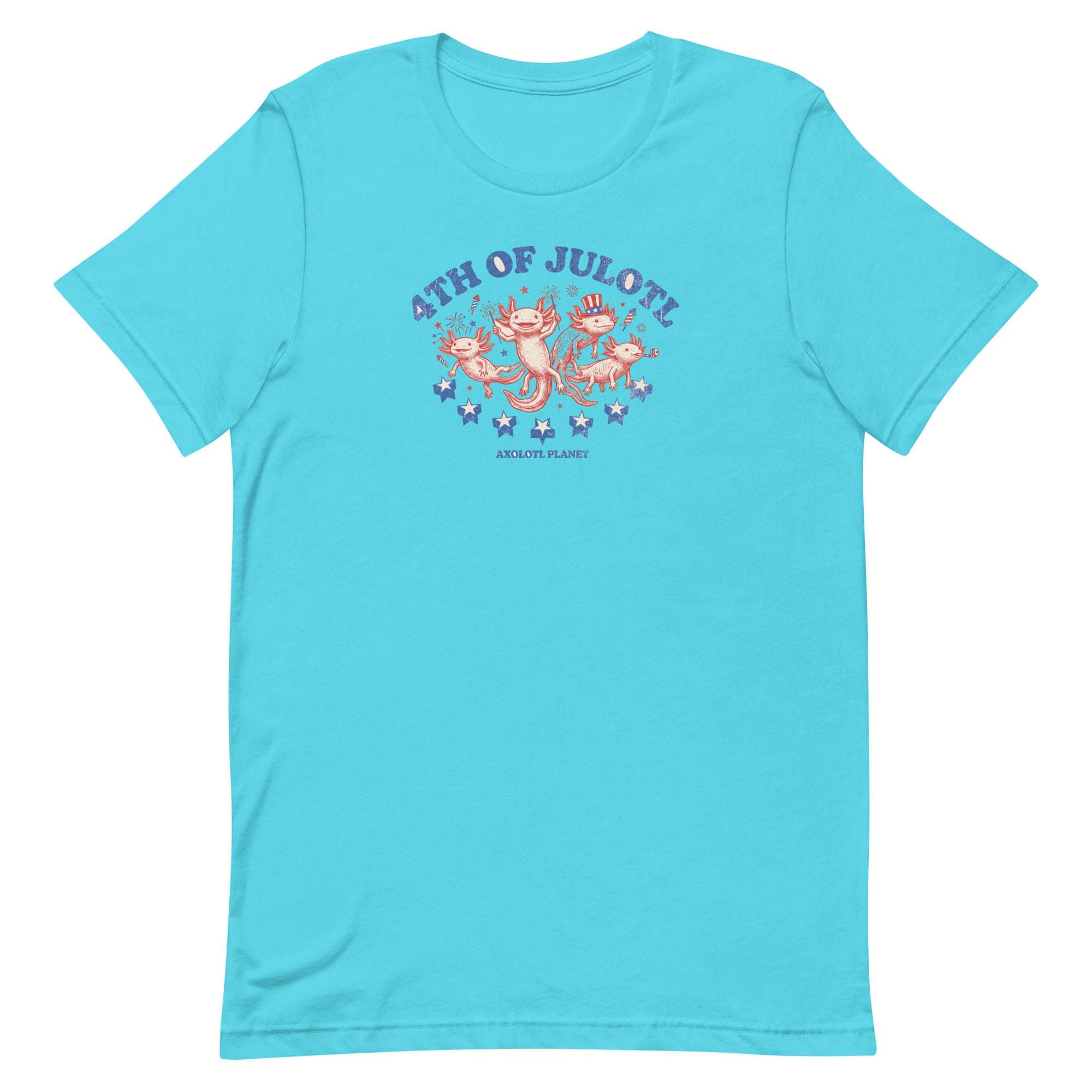 4th of Julotl Parade axolotl T-Shirt mockup