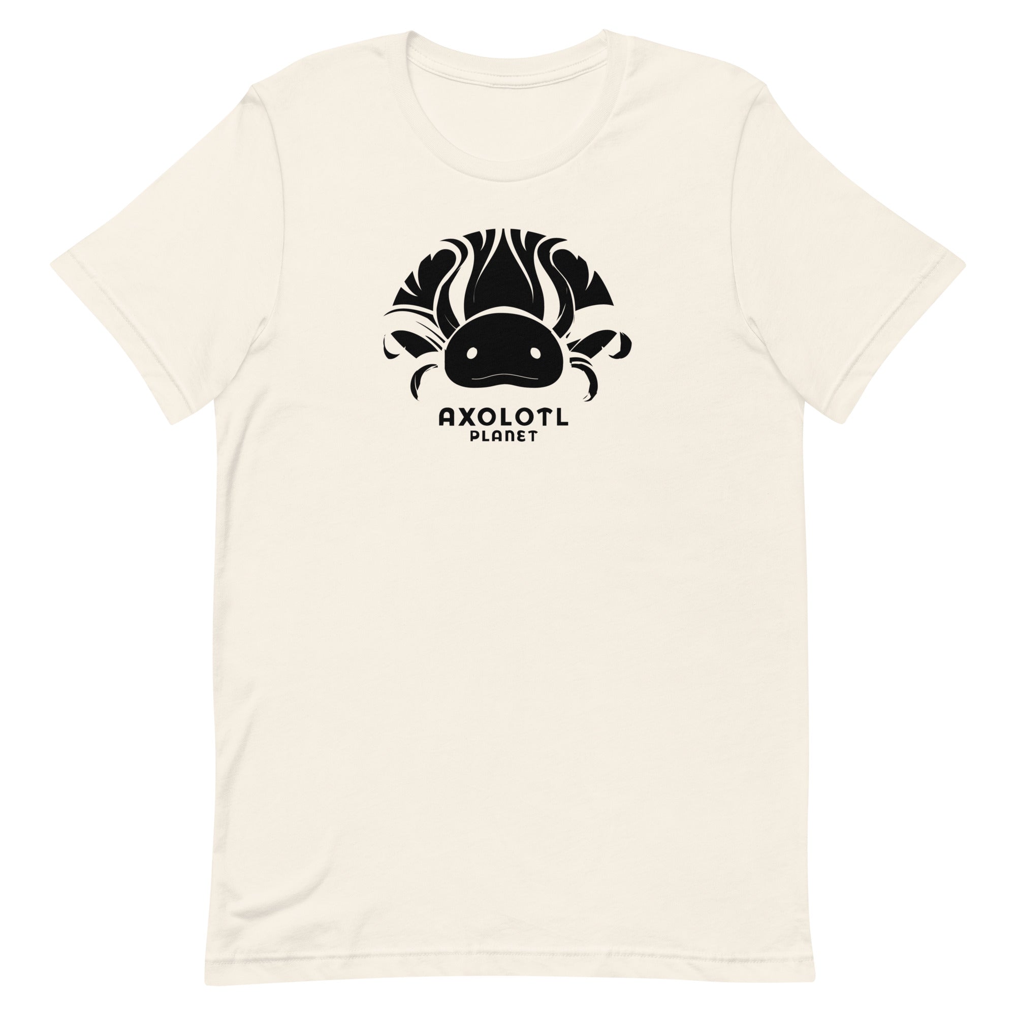 Axolotl Planet Logo (Black) axolotl T-Shirt mockup