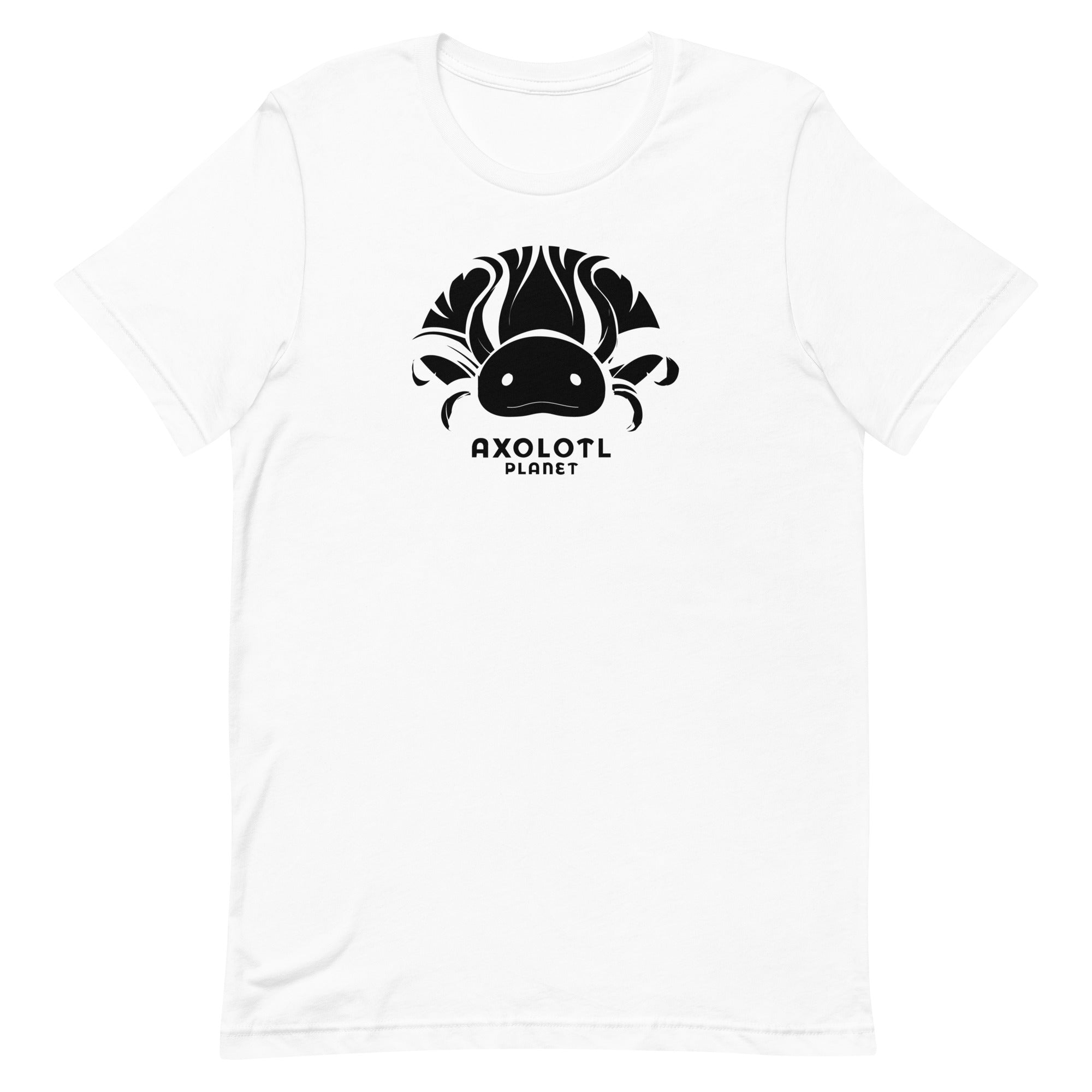 Axolotl Planet Logo (Black) axolotl T-Shirt mockup