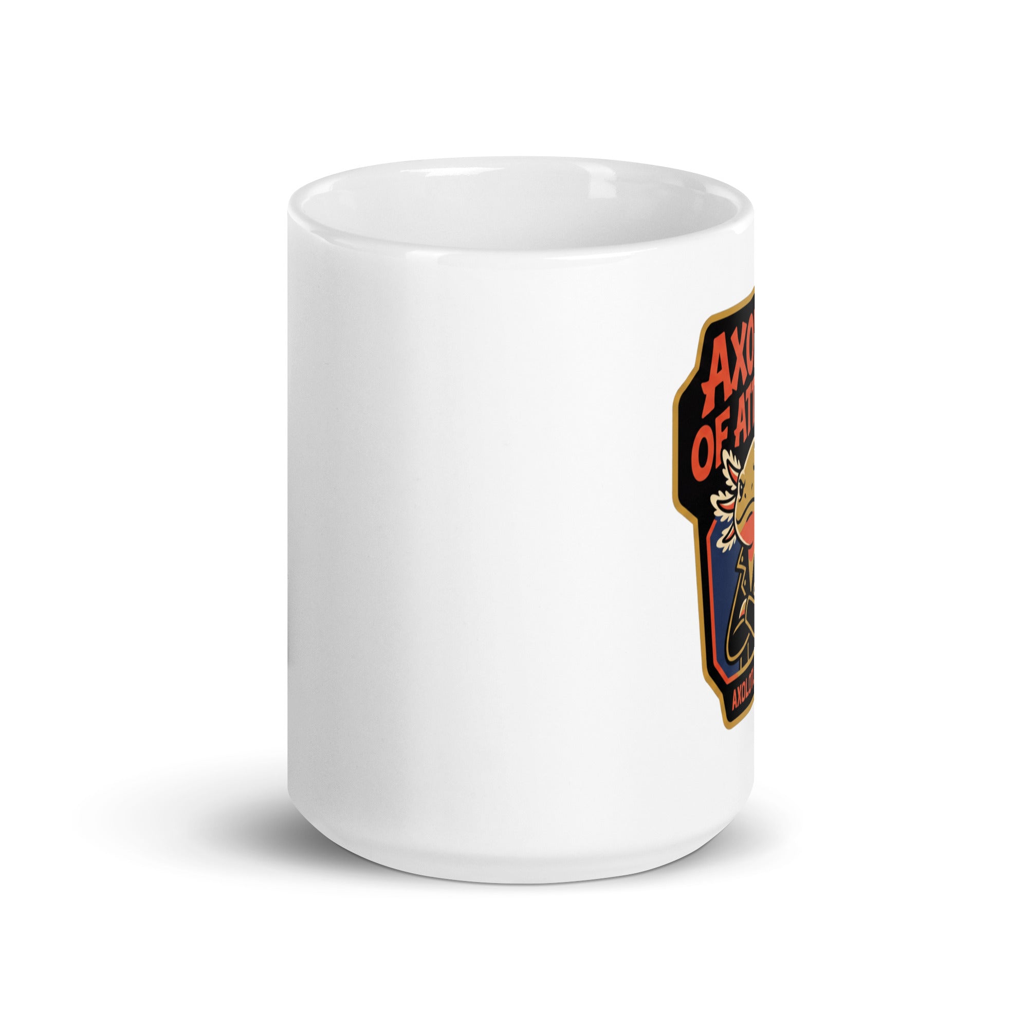 Axolotl of Attitude axolotl Mug 15 oz mockup White
