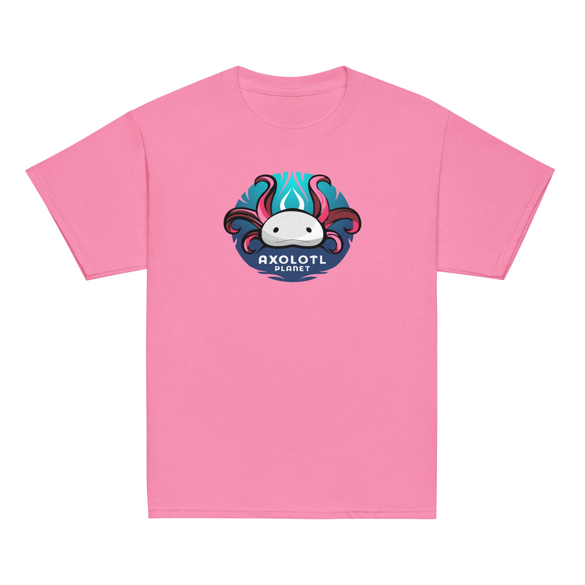 Axolotl Planet Logo axolotl Youth T-Shirt mockup