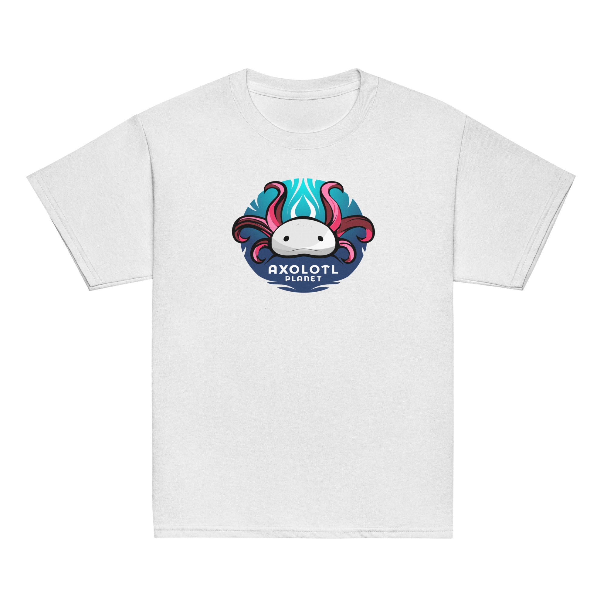 Axolotl Planet Logo axolotl Youth T-Shirt mockup