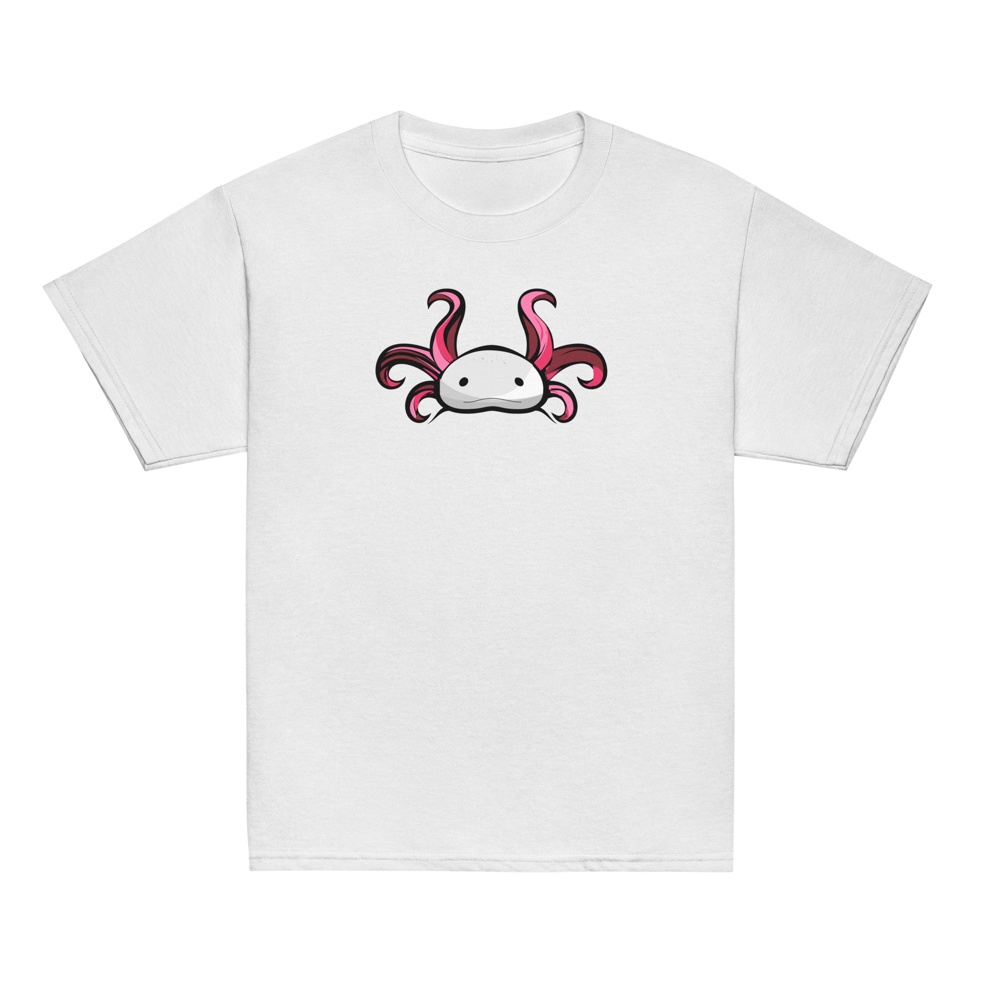 Axolotl Planet Logo Mark axolotl Youth T-Shirt mockup