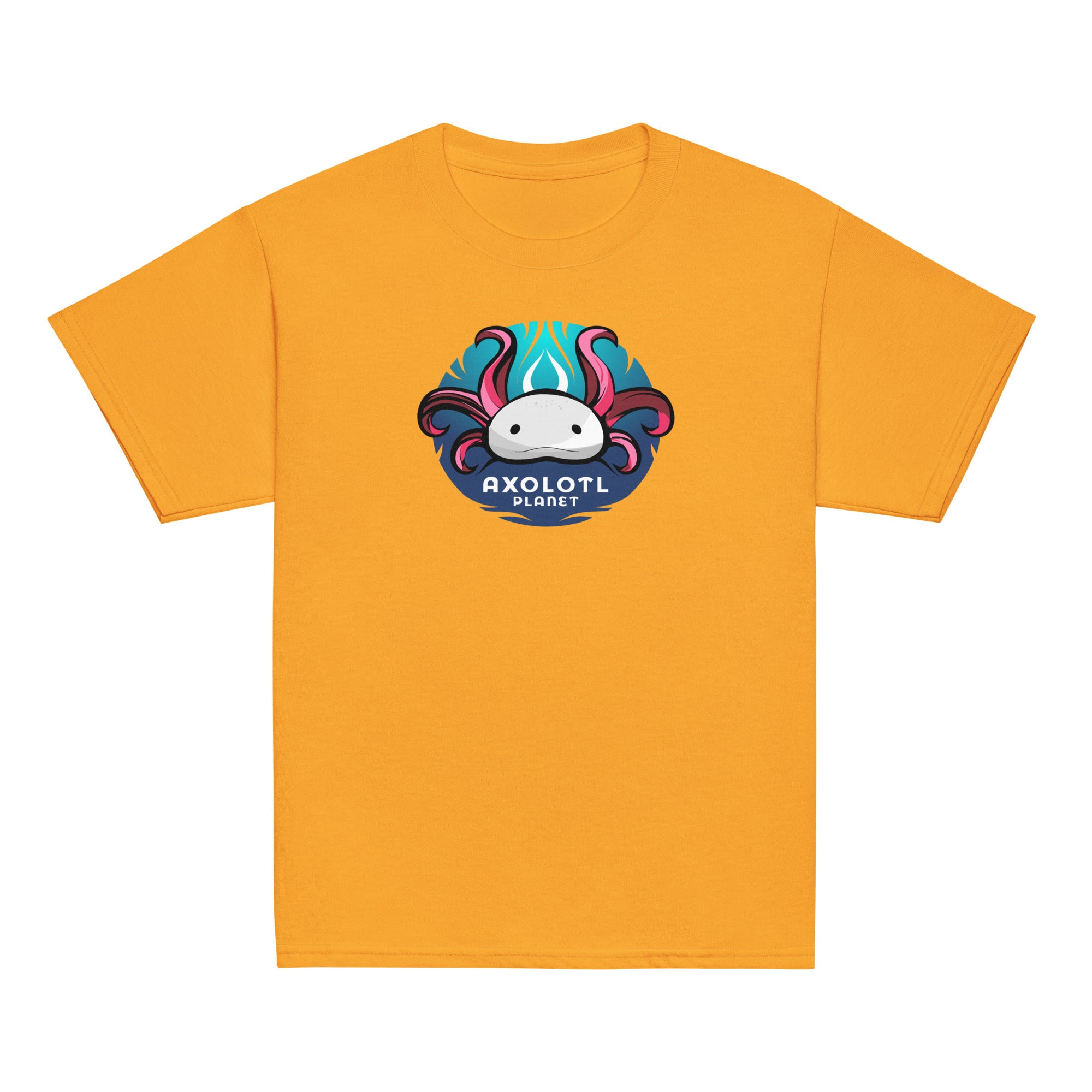 Axolotl Planet Logo axolotl Youth T-Shirt mockup