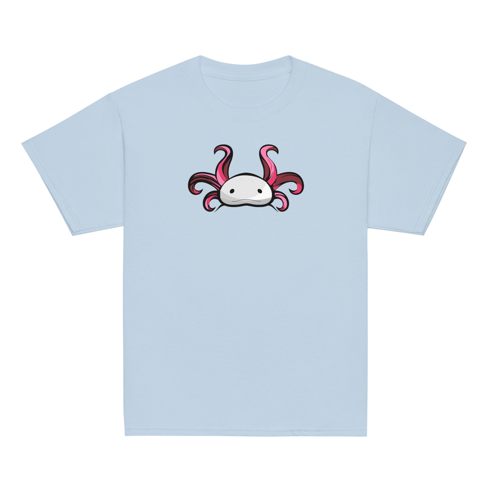 Axolotl Planet Logo Mark axolotl Youth T-Shirt mockup