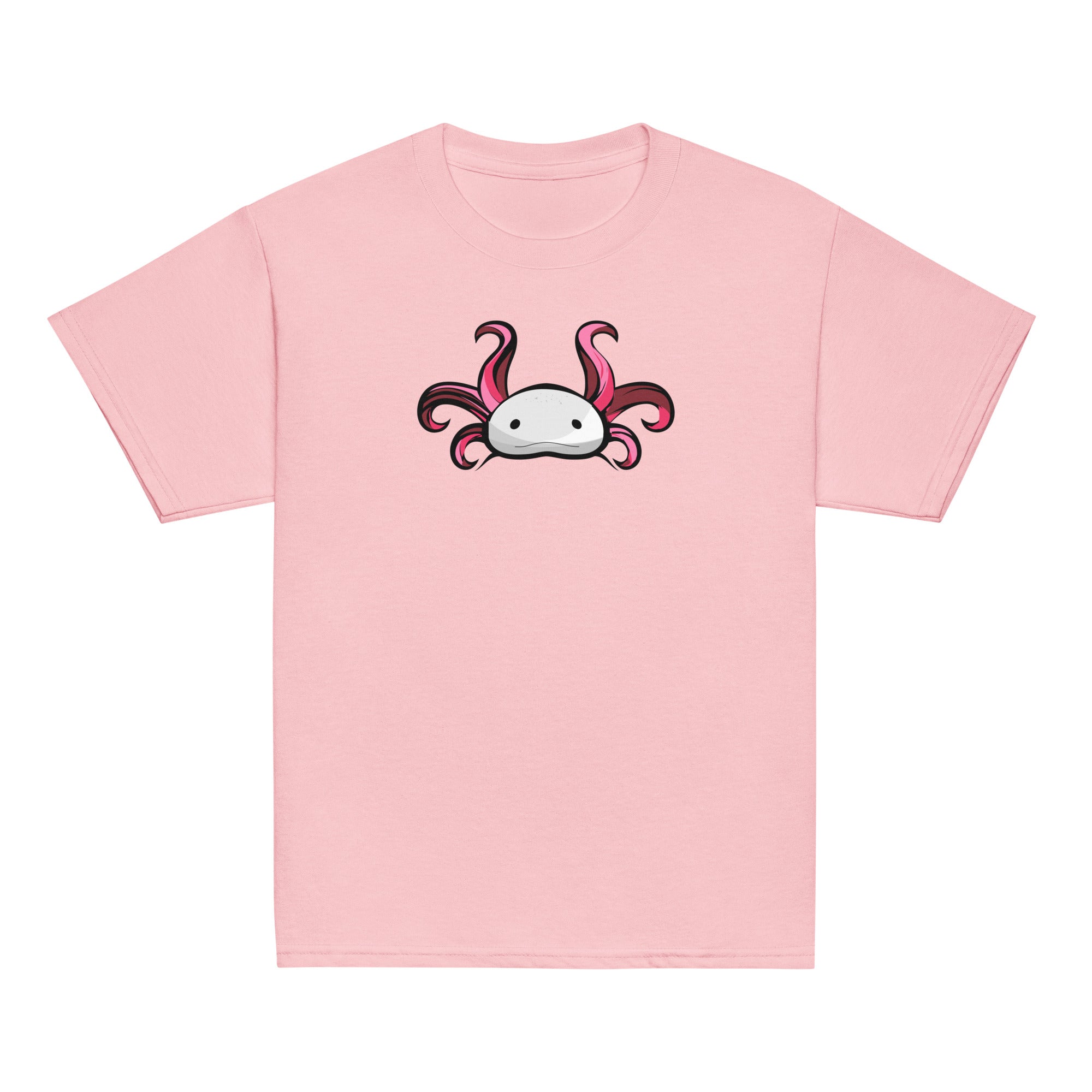 Axolotl Planet Logo Mark axolotl Youth T-Shirt mockup