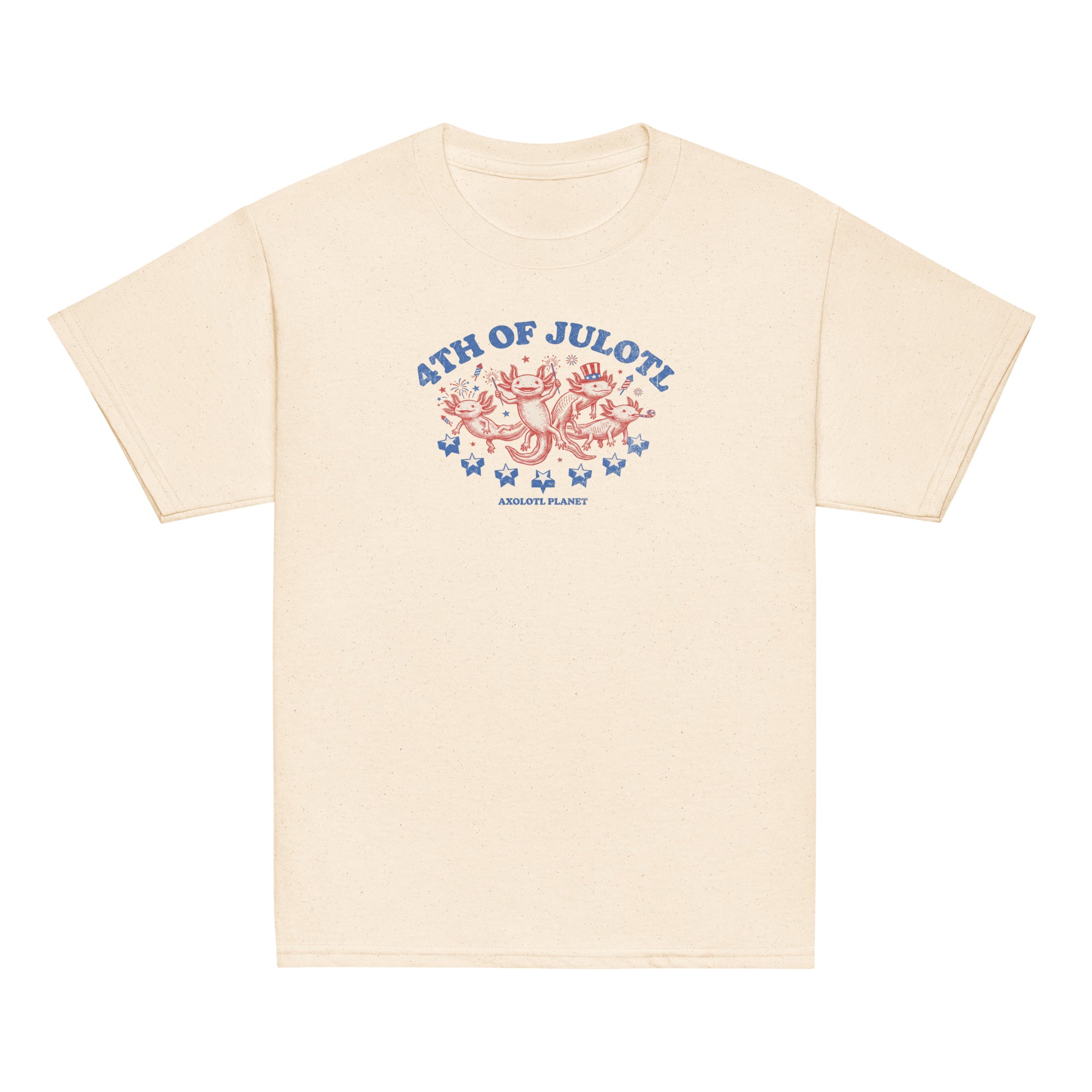 4th of Julotl Parade axolotl Youth T-Shirt mockup