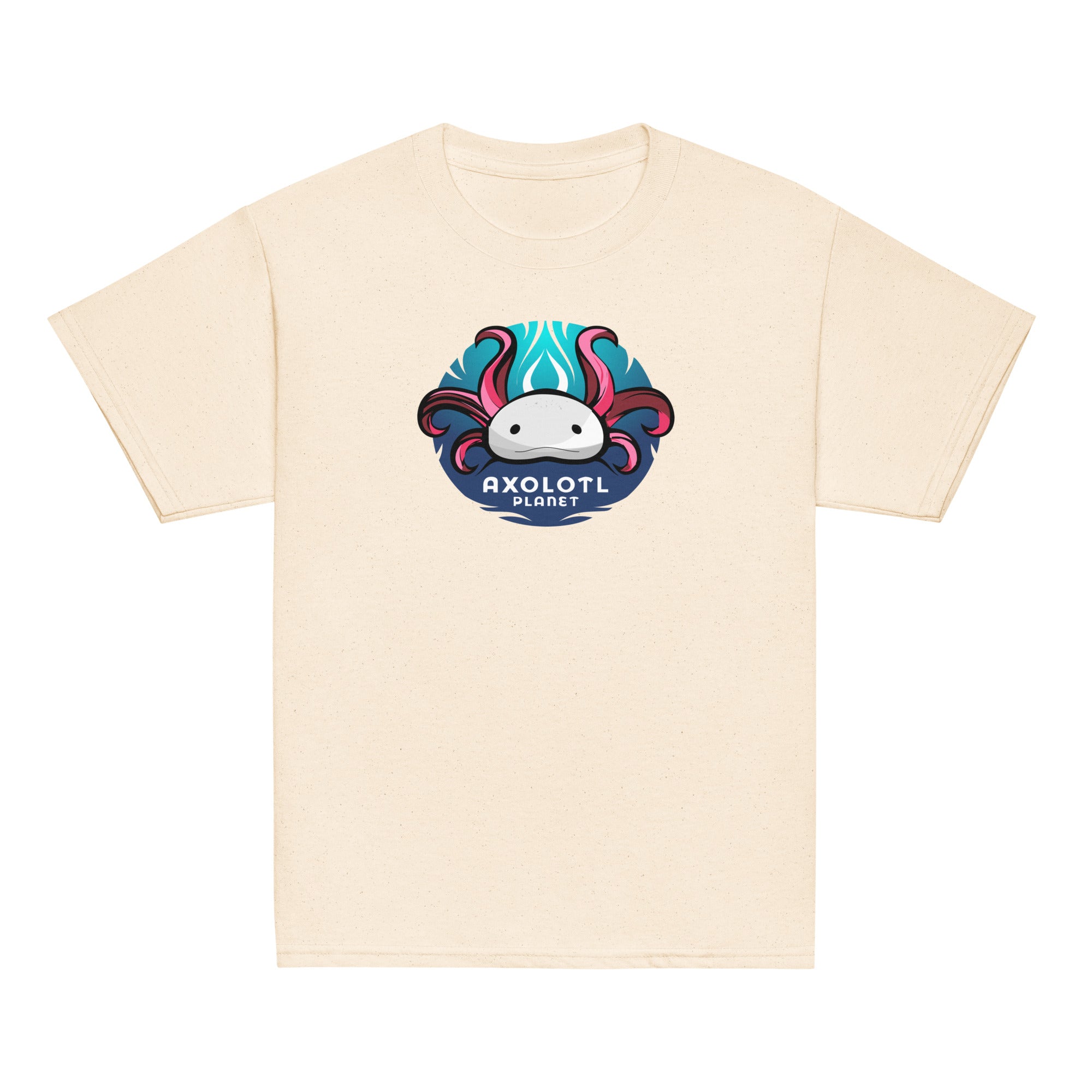 Axolotl Planet Logo axolotl Youth T-Shirt mockup