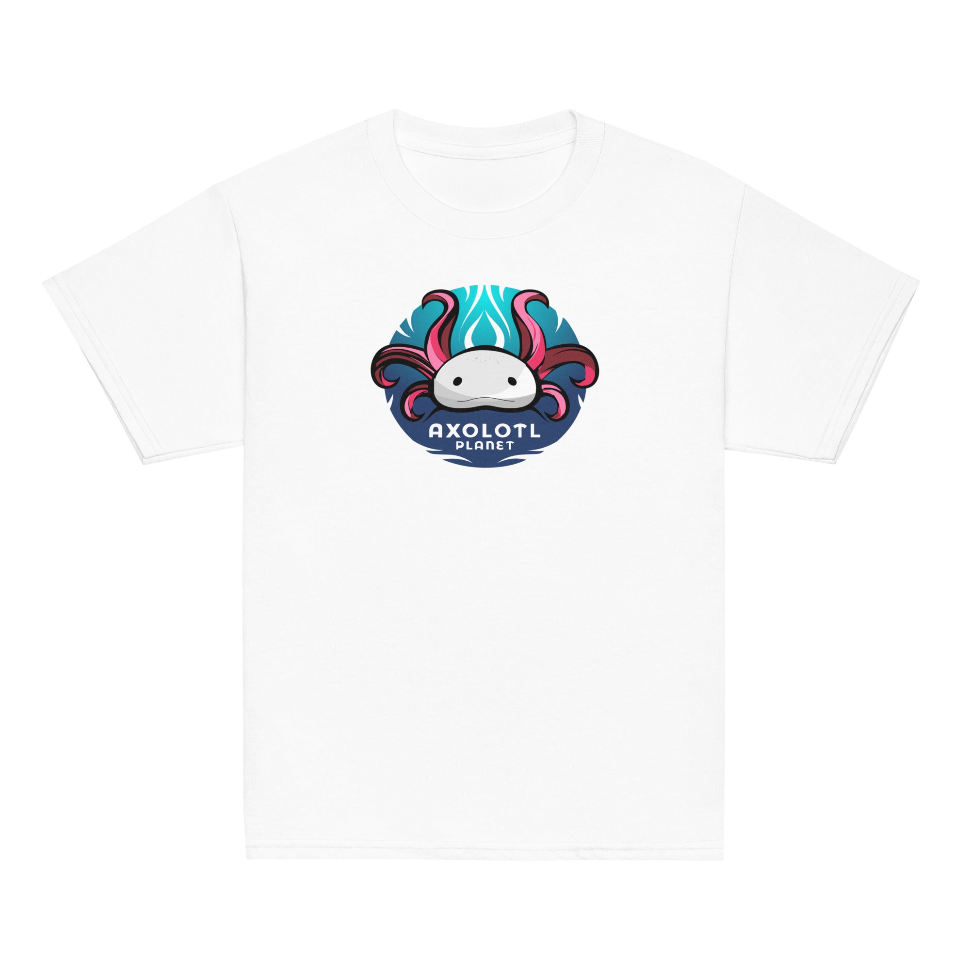 Axolotl Planet Logo axolotl Youth T-Shirt mockup