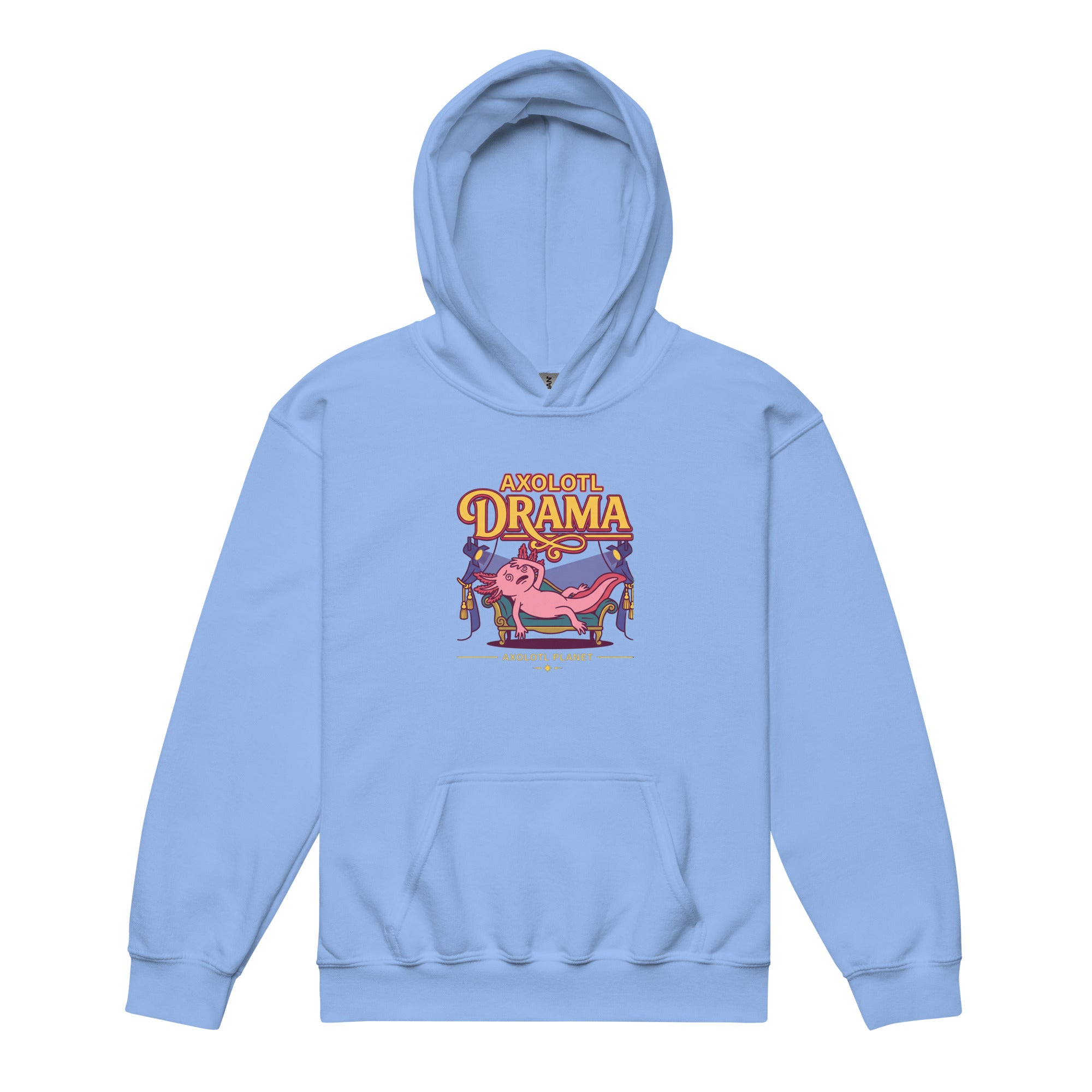 Axolotl Drama axolotl Youth Hoodie mockup