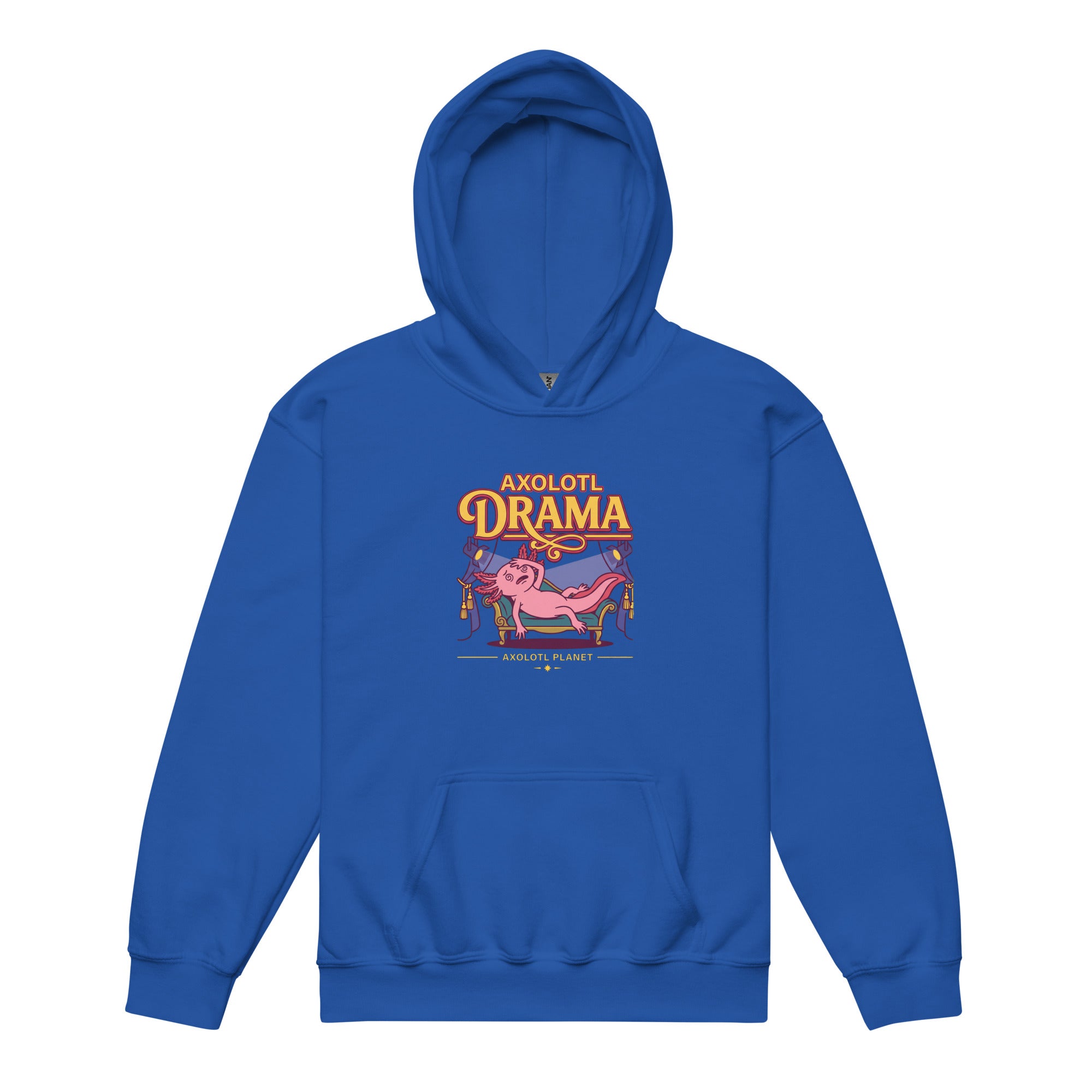 Axolotl Drama axolotl Youth Hoodie mockup
