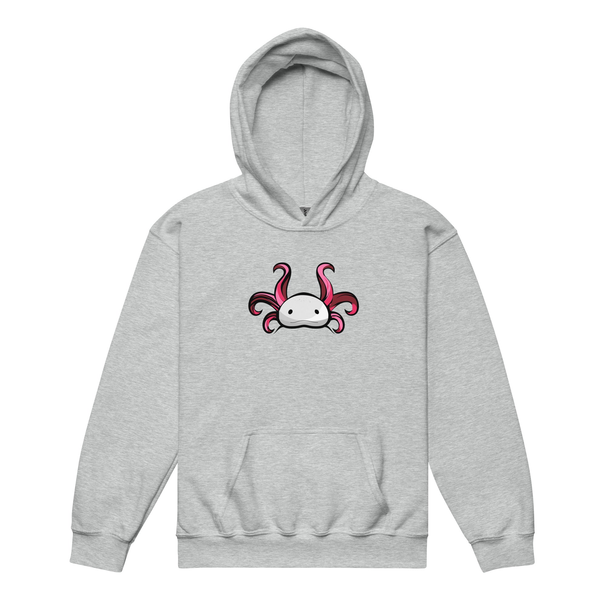 Axolotl Planet Logo Mark axolotl Youth Hoodie mockup
