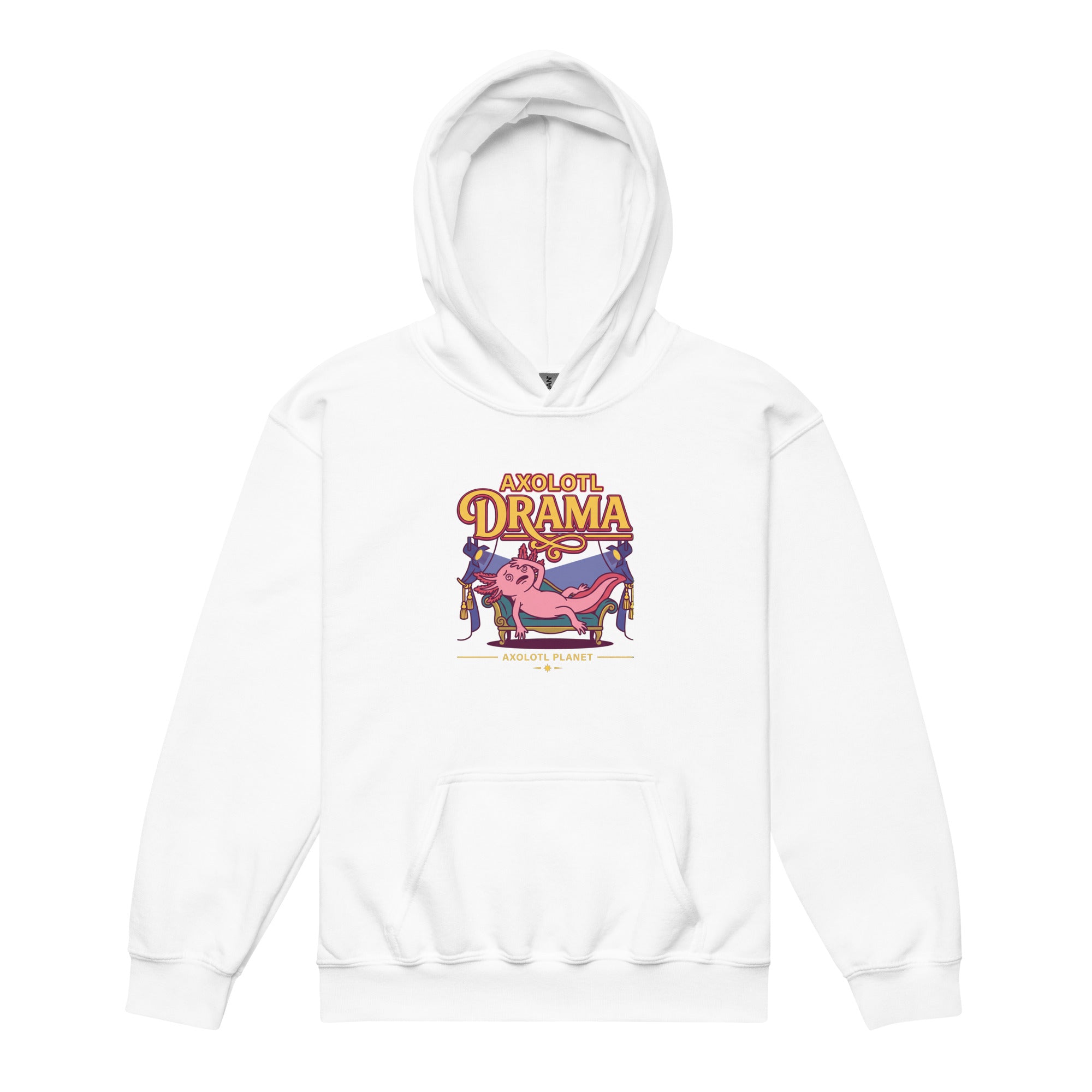 Axolotl Drama axolotl Youth Hoodie mockup