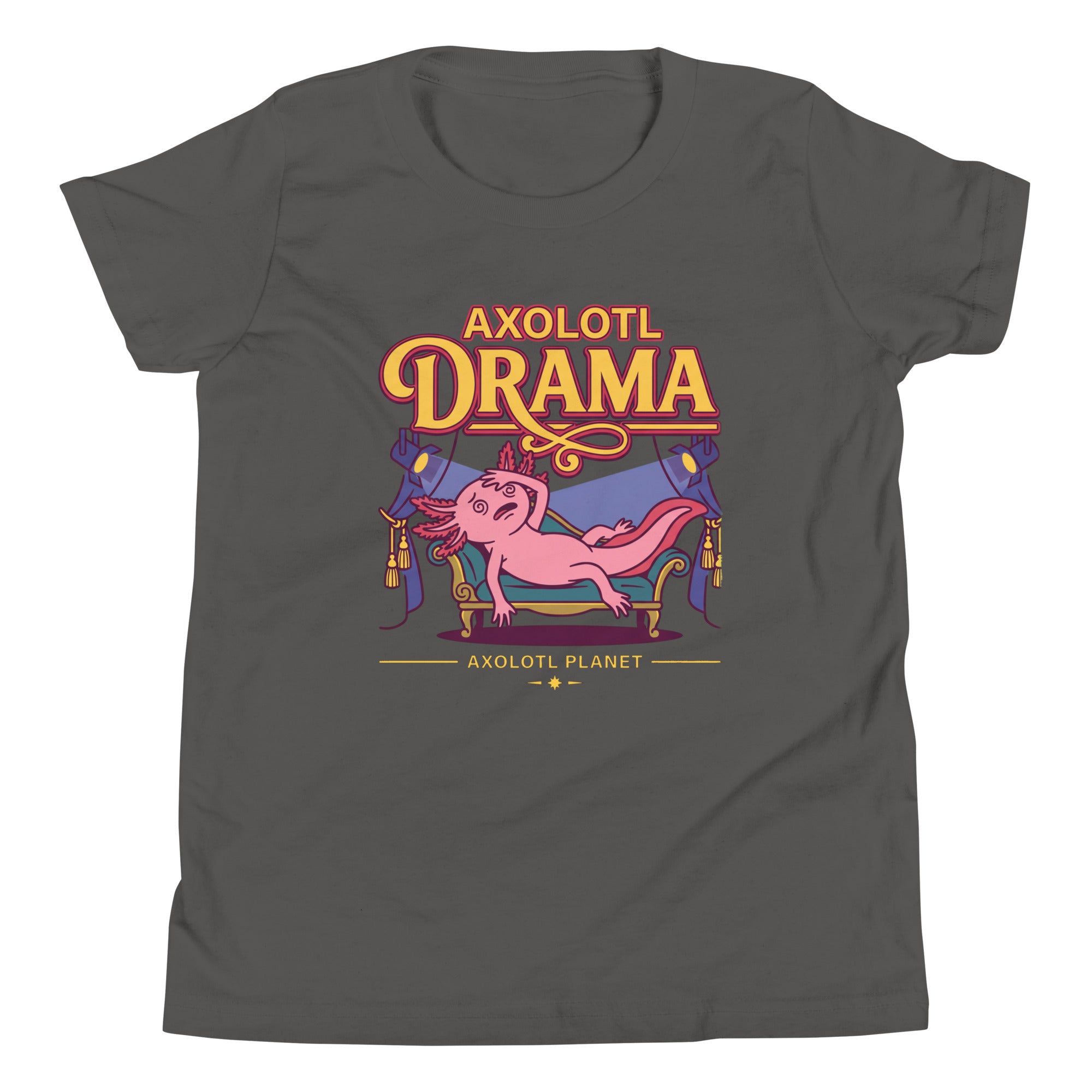 Axolotl Drama axolotl Youth T-Shirt mockup