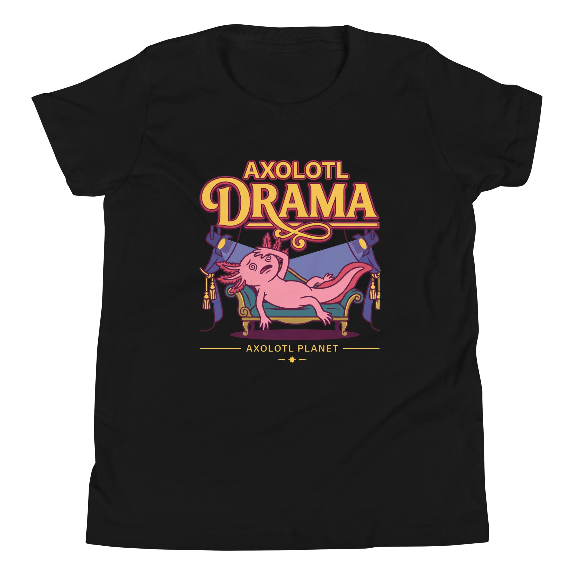 Axolotl Drama axolotl Youth T-Shirt mockup