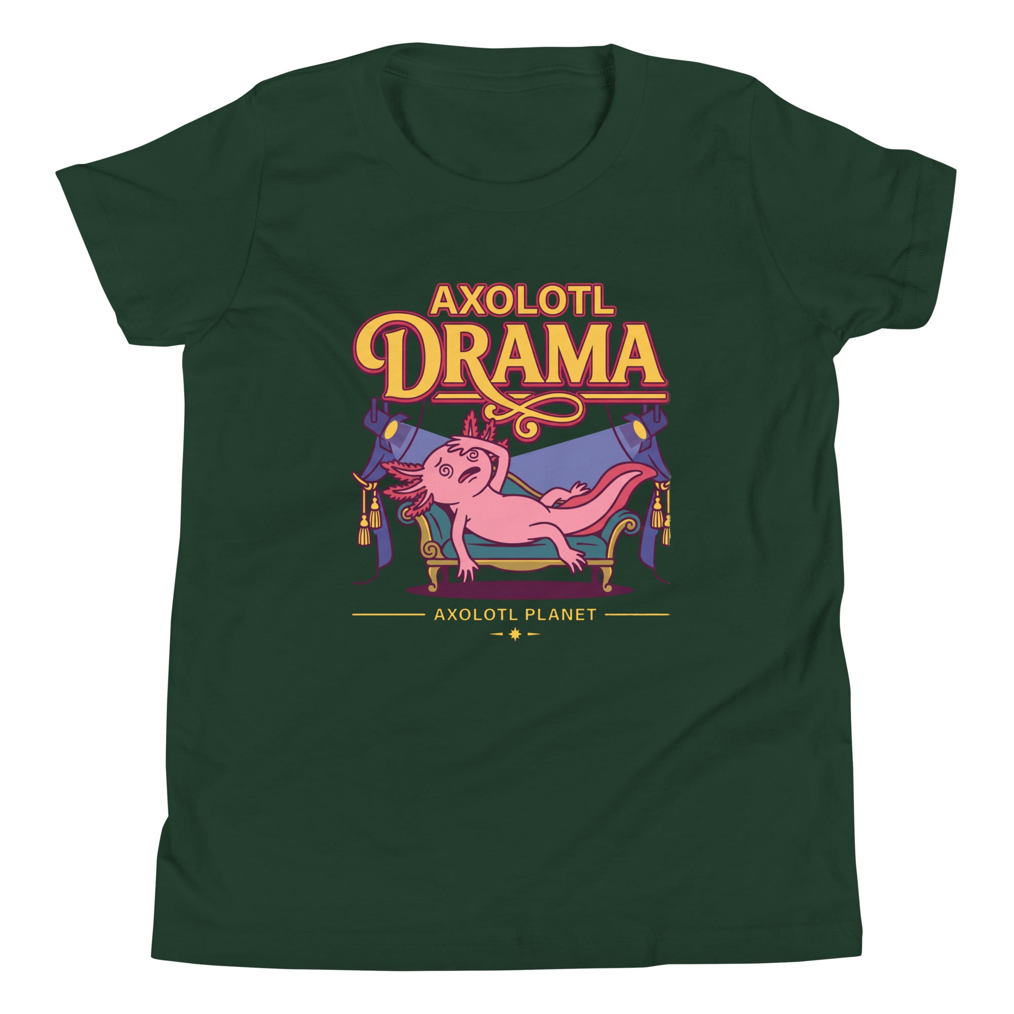 Axolotl Drama axolotl Youth T-Shirt mockup