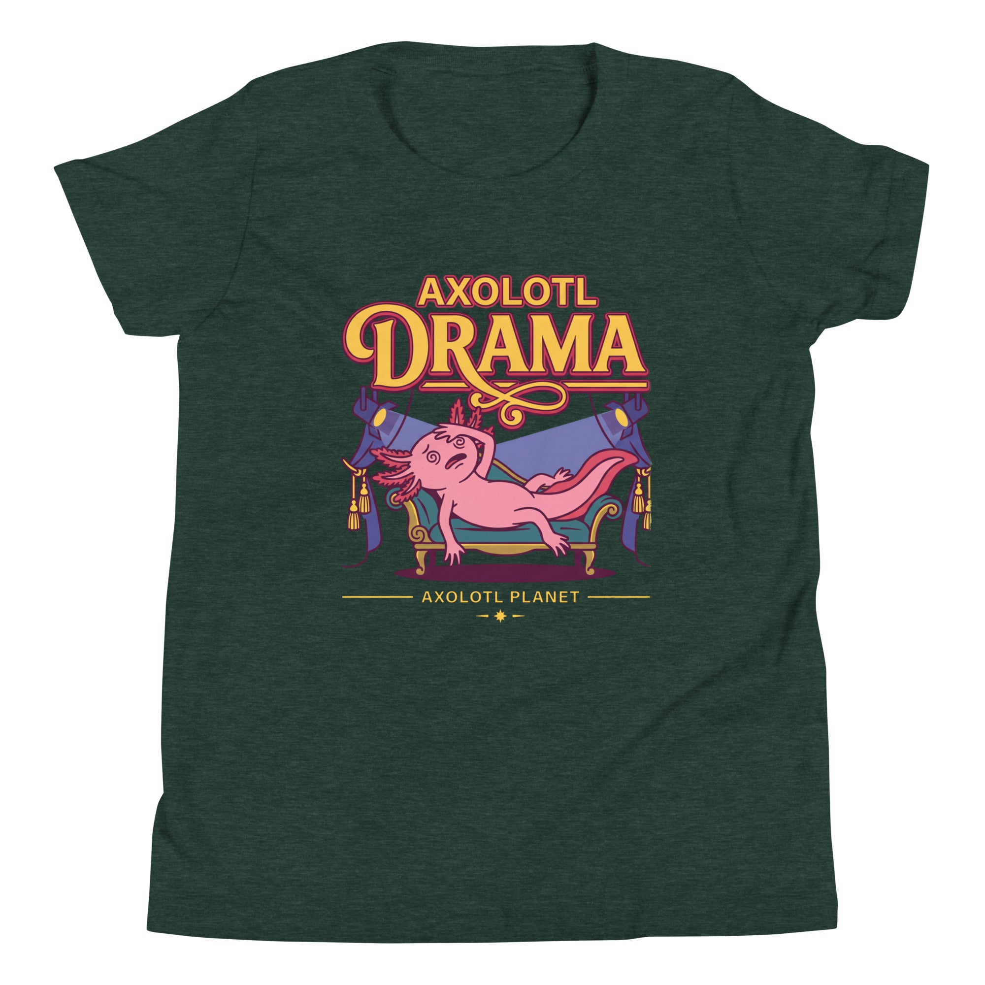 Axolotl Drama axolotl Youth T-Shirt mockup
