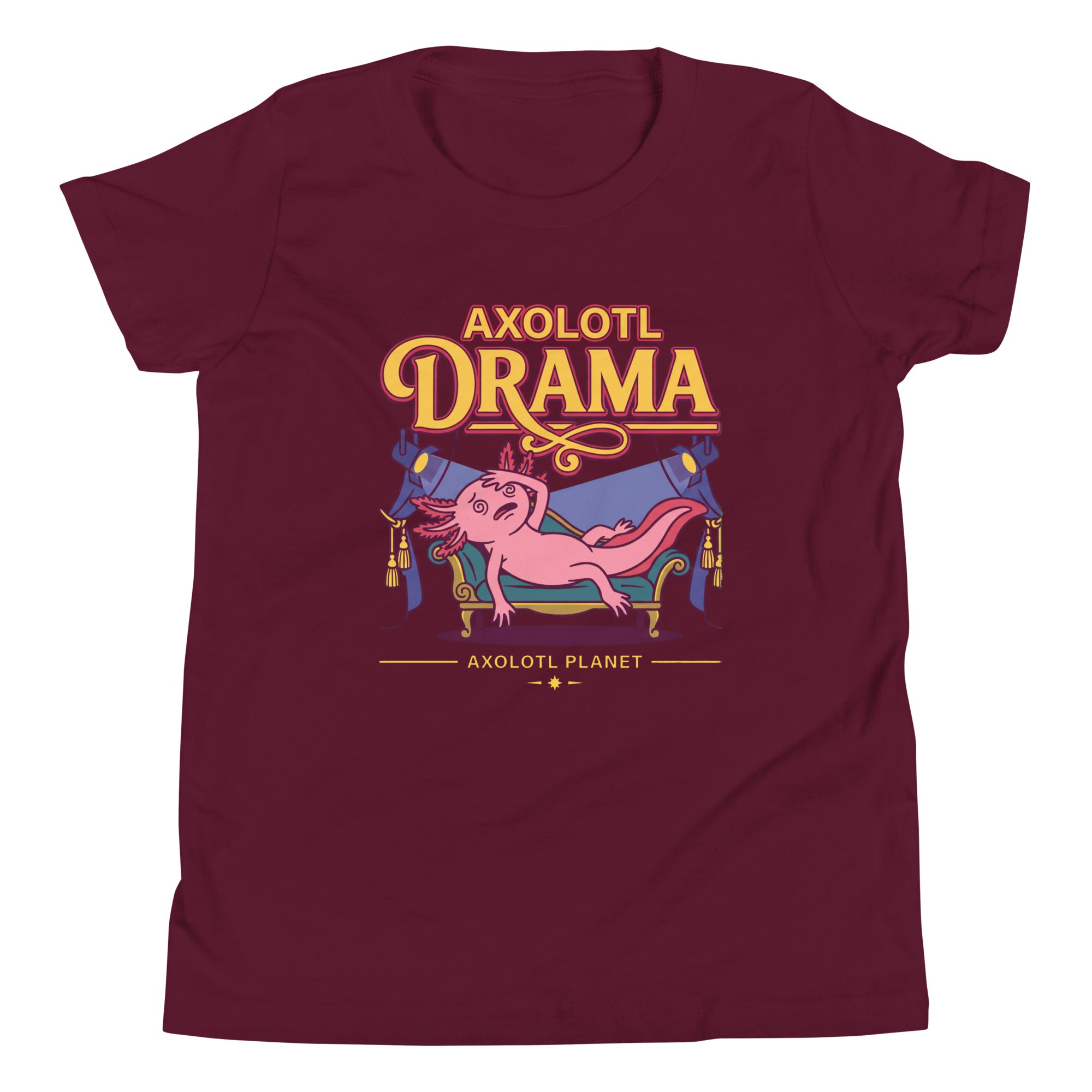 Axolotl Drama axolotl Youth T-Shirt mockup