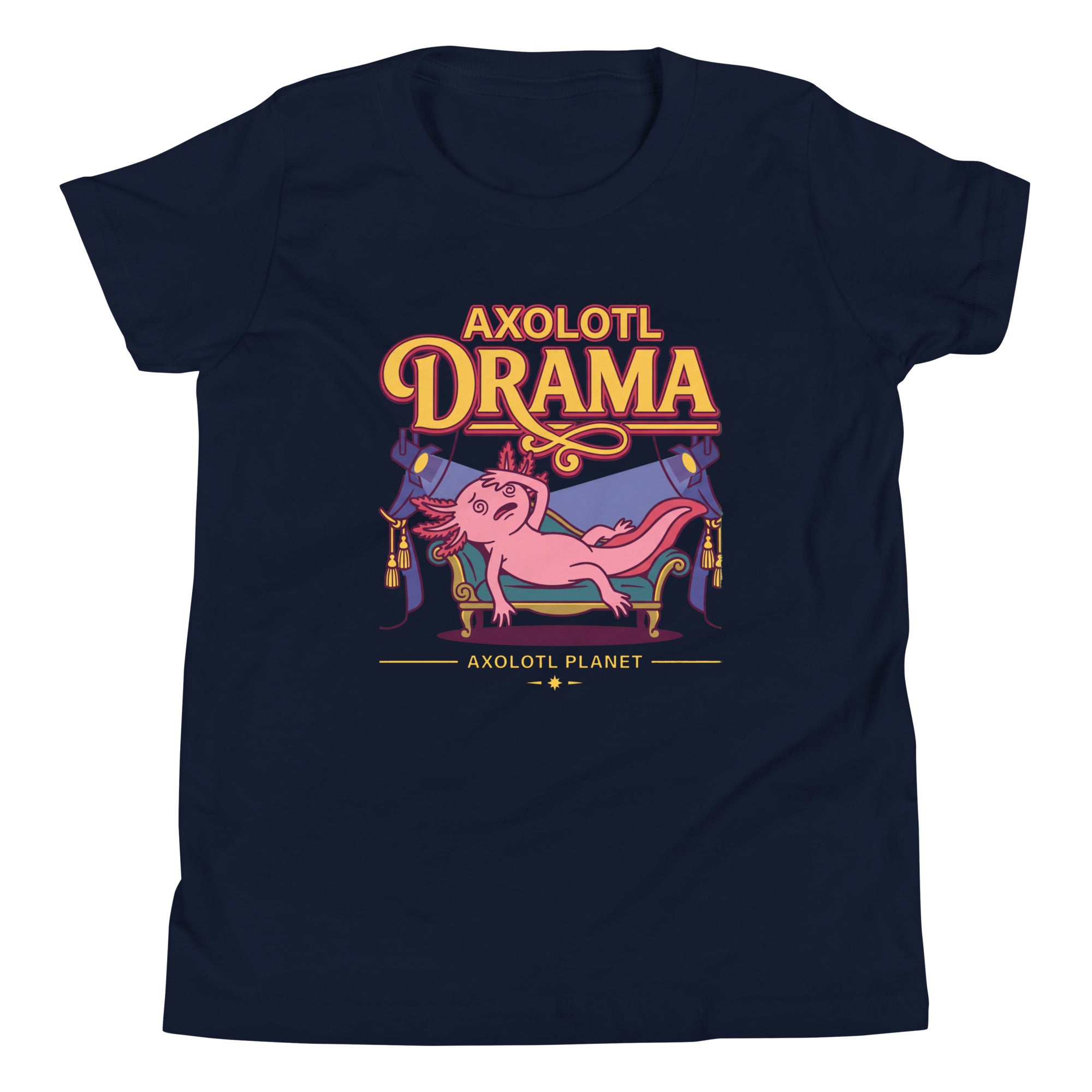 Axolotl Drama axolotl Youth T-Shirt mockup