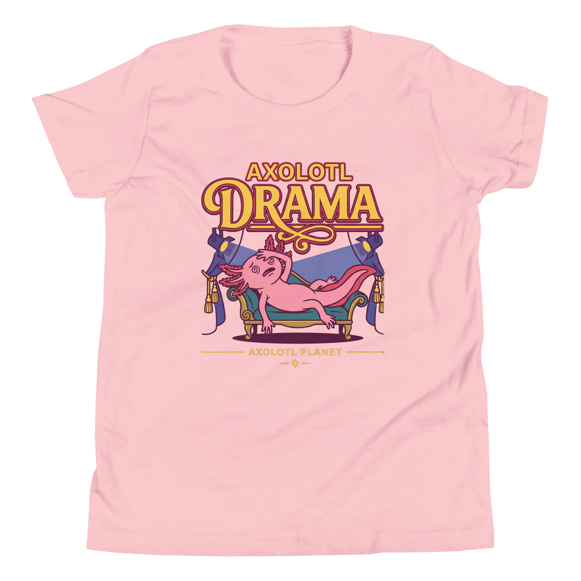 Axolotl Drama axolotl Youth T-Shirt mockup