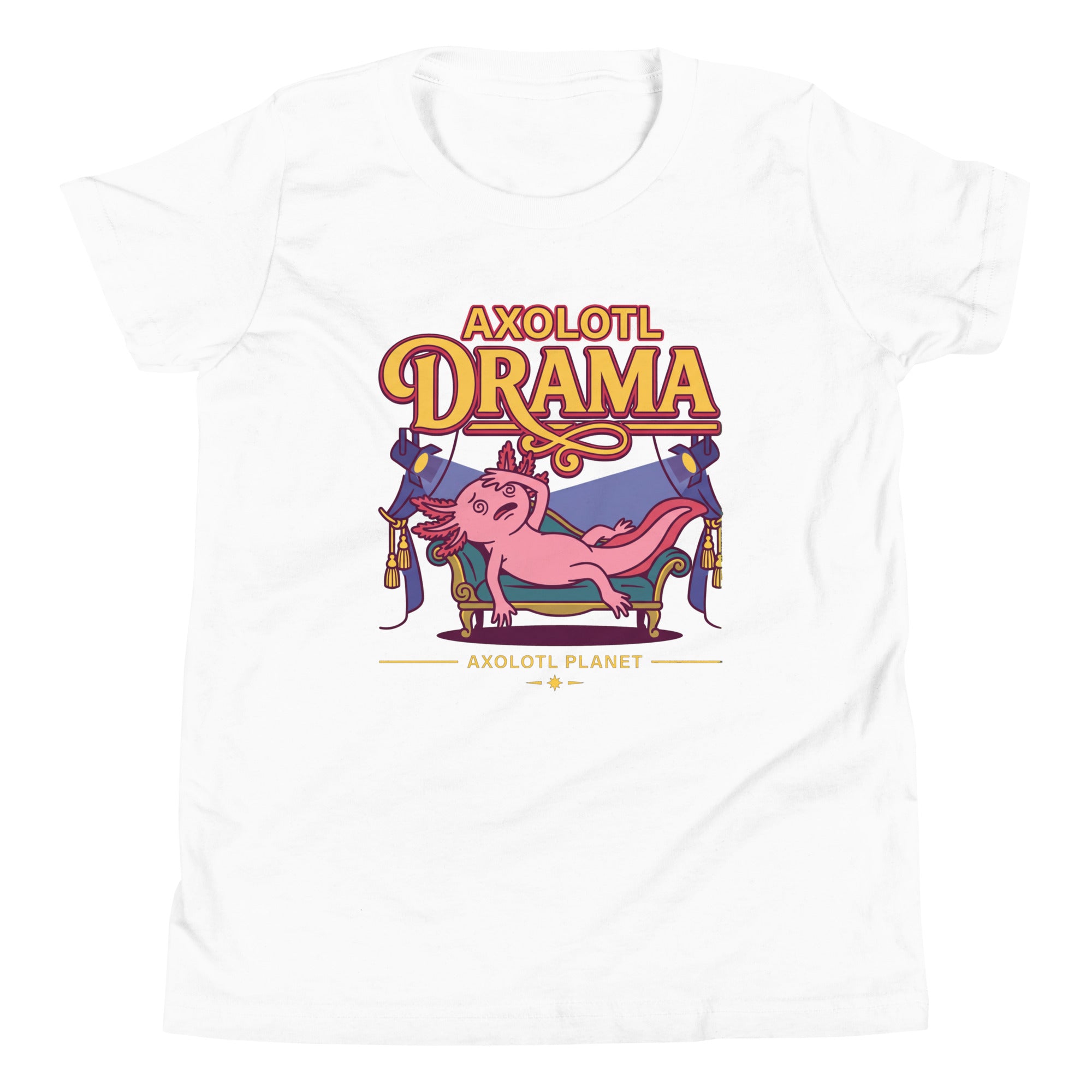 Axolotl Drama axolotl Youth T-Shirt mockup